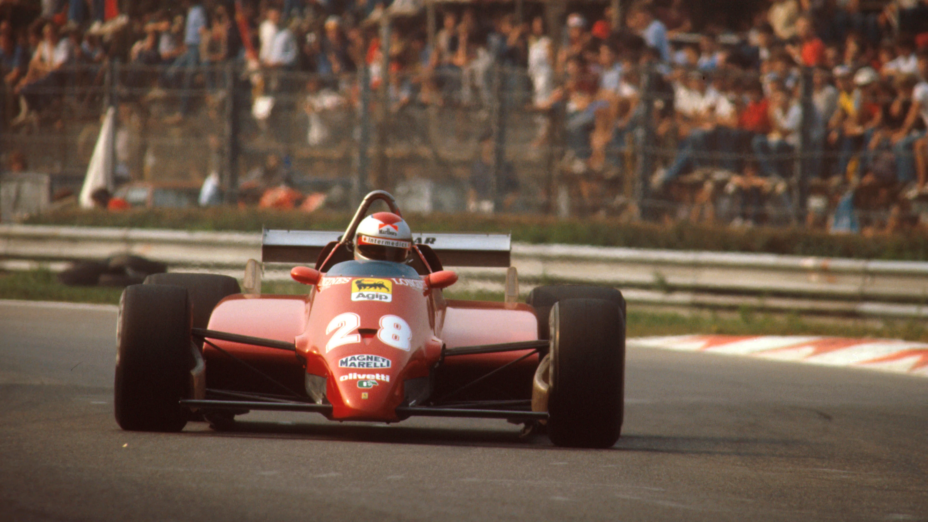 Monza, Italy. 10-12 September 1982. Mario Andretti (Ferrari 126C2) 3rd position. Ref-82 ITA