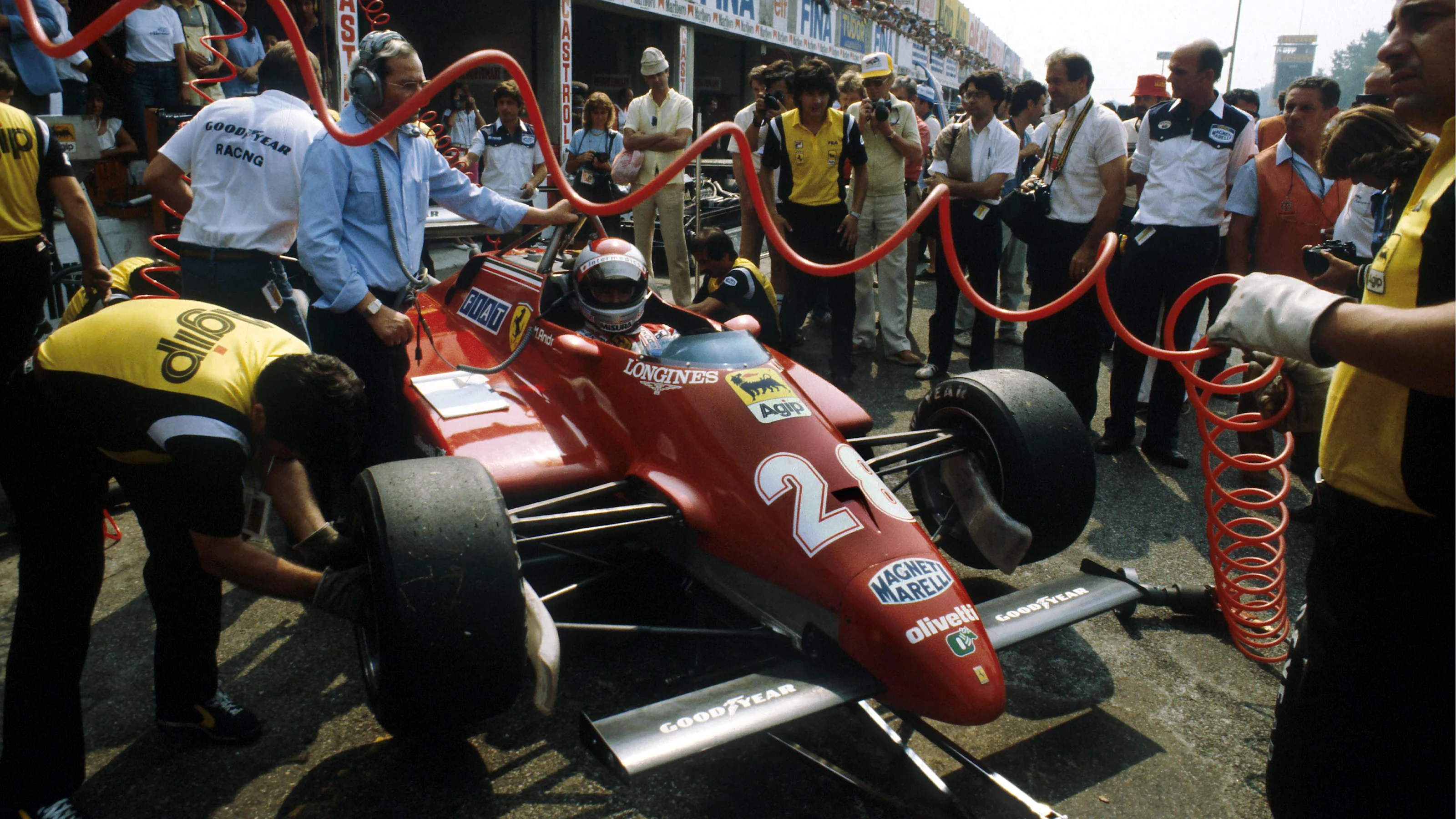 Mario Andretti (USA) Ferrari 126CK, 3rd place. Italian Grand Prix, Monza, 12 September 1982.