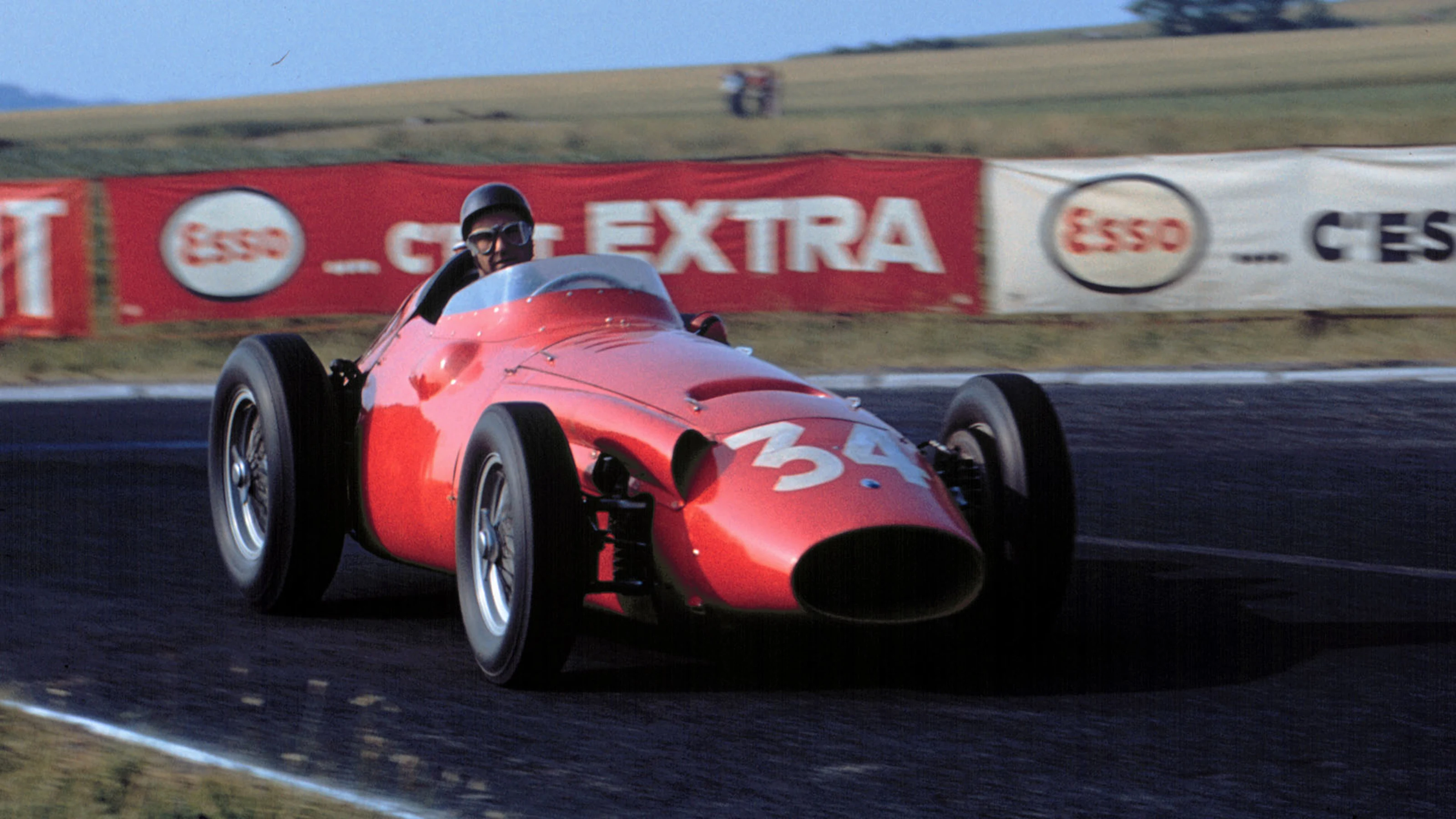The French Grand Prix; Reims, July 6, 1958. The 'Old Man' in his last race: Juan Manuel Fangio at