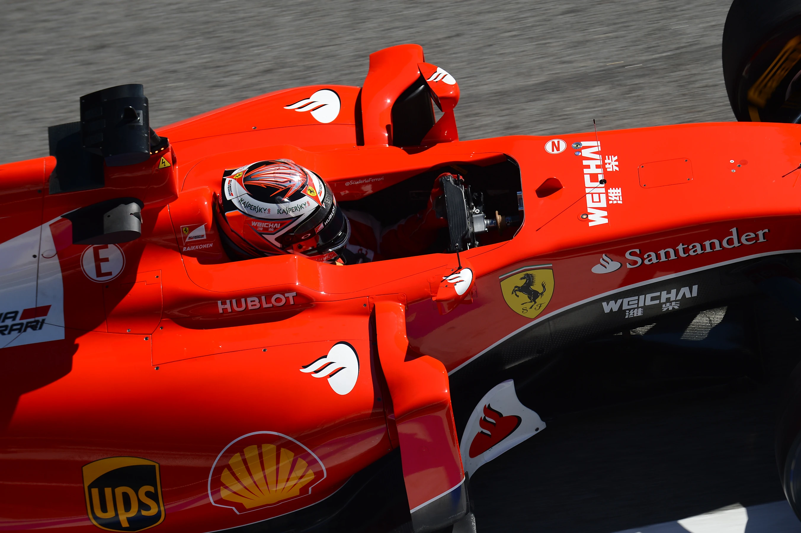 Kimi Raikkonen (FIN) Ferrari SF15-T at Formula One Testing, Day Three, Barcelona, Spain, 28
