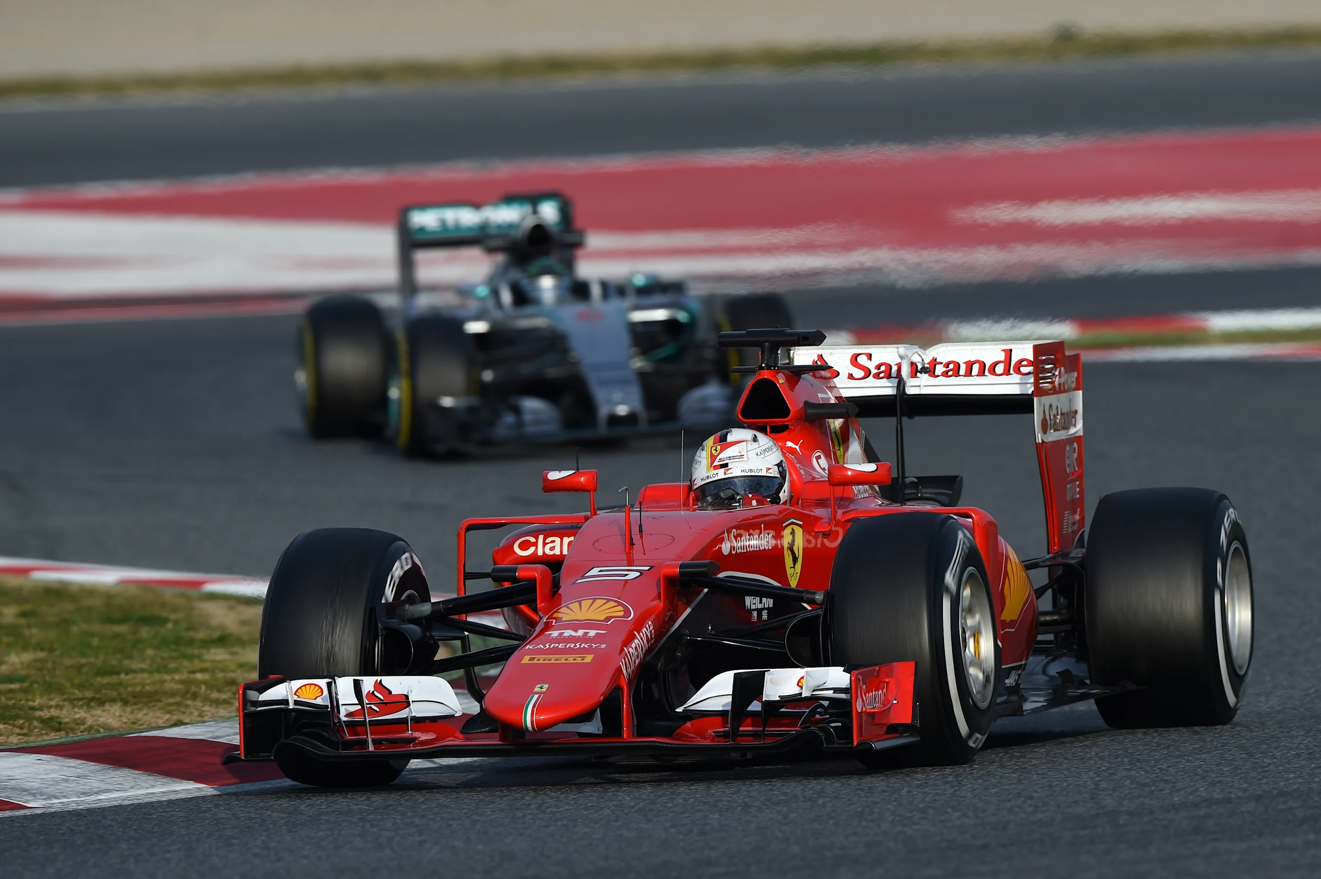 Sebastian Vettel (GER) Ferrari SF15-T at Formula One Testing, Day Four, Barcelona, Spain, 1 March