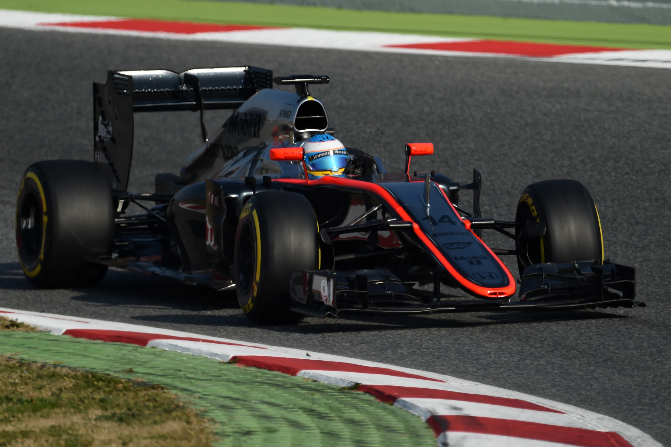 Fernando Alonso (ESP) McLaren MP4-30 at Formula One Testing, Day Two, Barcelona, Spain, 20 February