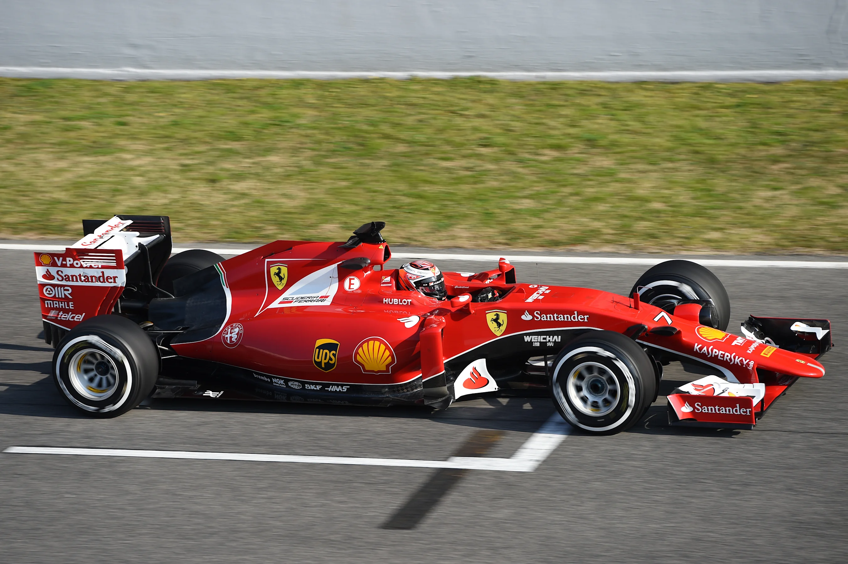 Kimi Raikkonen (FIN) Ferrari SF15-T at Formula One Testing, Day One, Barcelona, Spain, 19 February