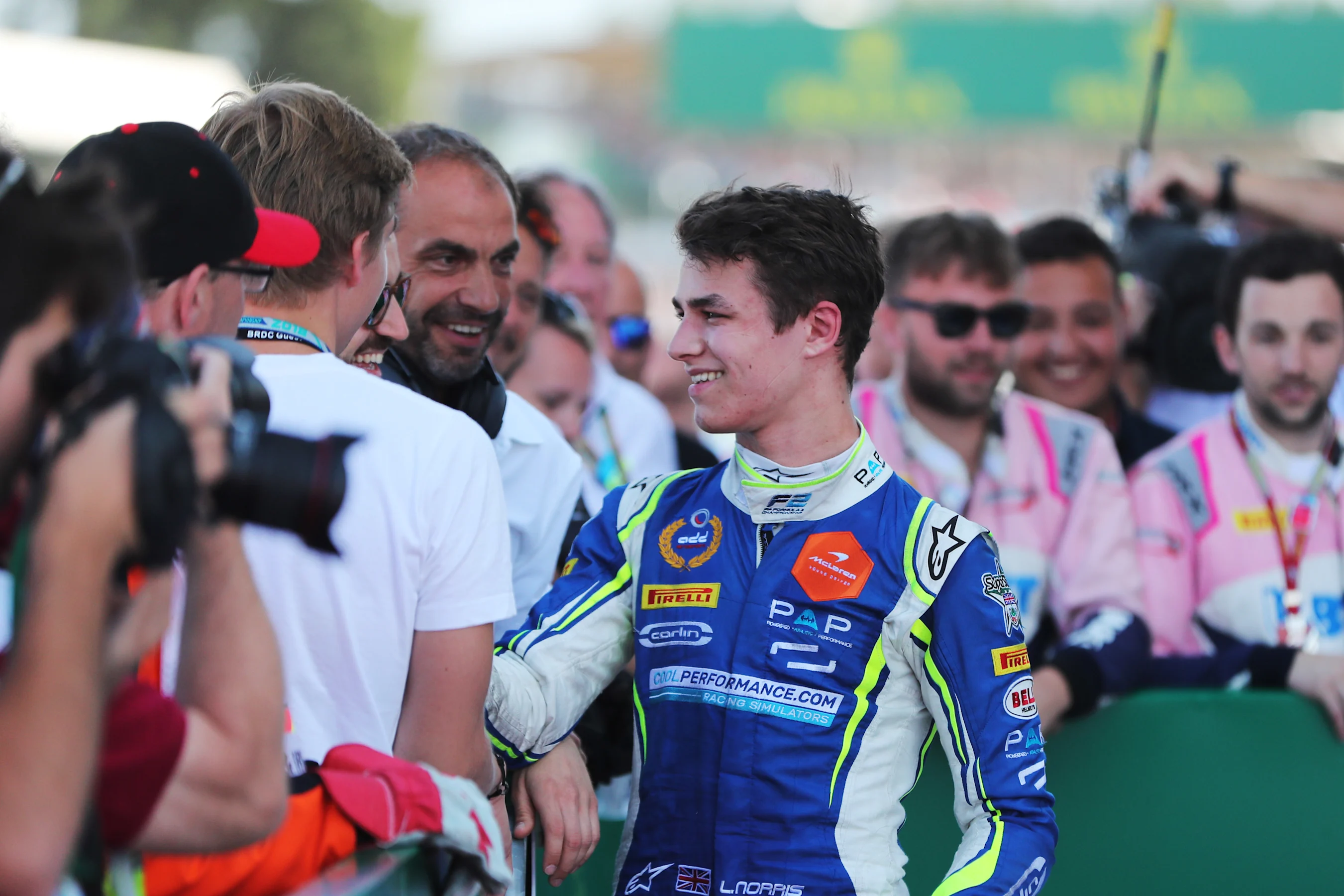 SILVERSTONE, UNITED KINGDOM - JULY 08: Lando Norris (GBR, Carlin) during the Silverstone at