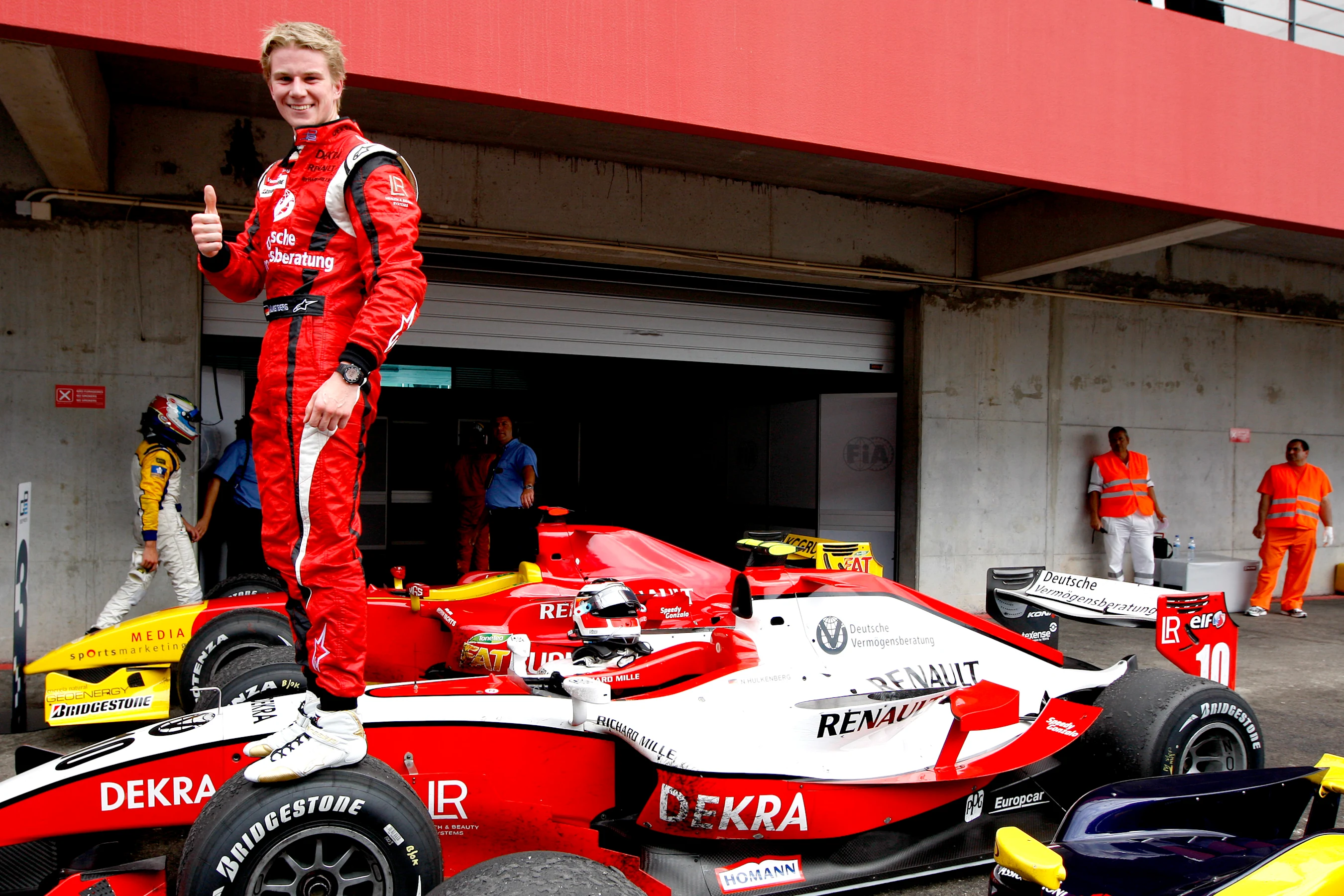 Saturday Race.
Nico Hulkenberg (GER, ART Grand Prix) celebrates his victory.
World Copyright: