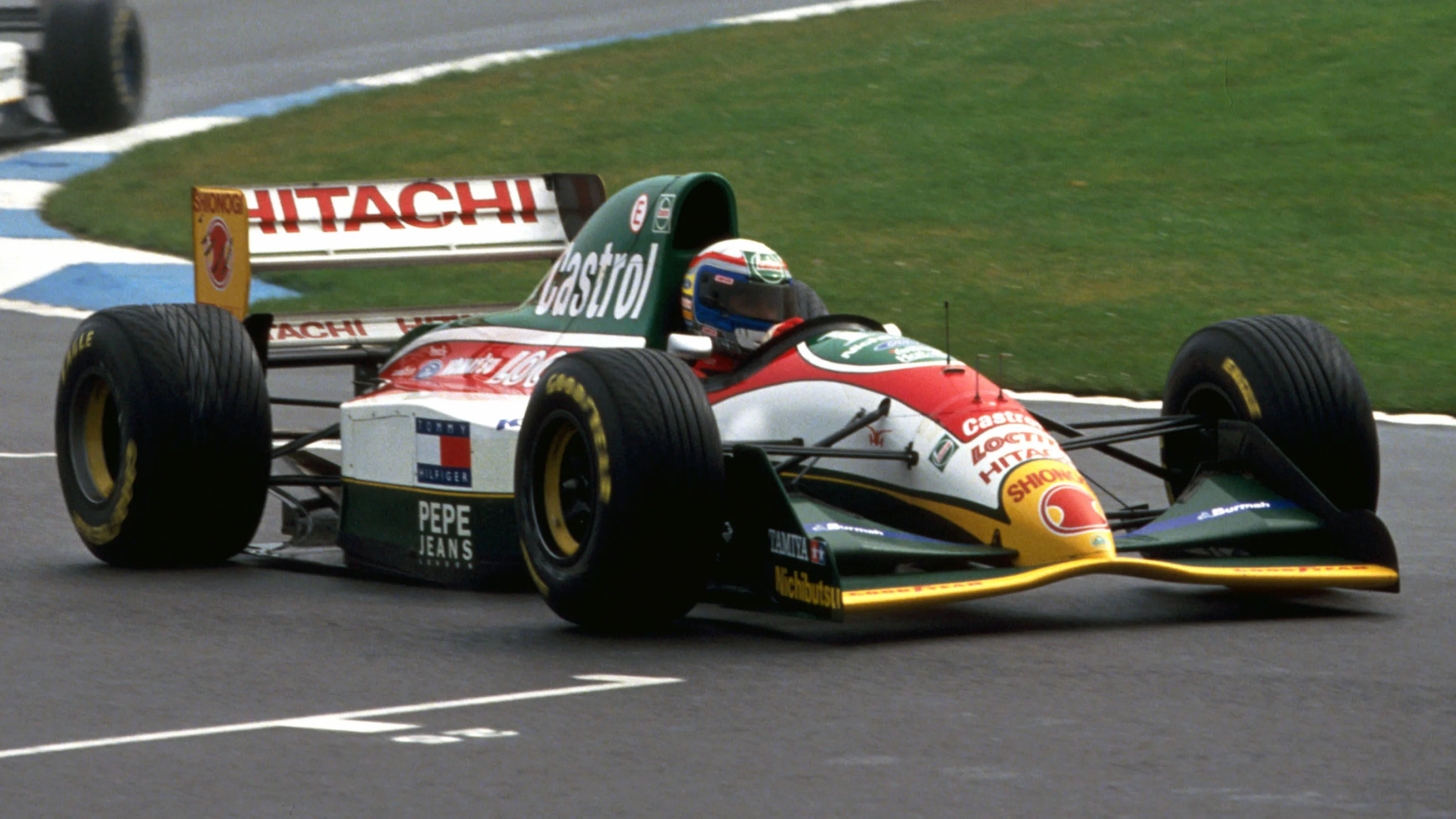 Alex Zanardi (ITA) Lotus 107B European Grand Prix, Rd3, Donington Park, England, 11 April 1993.