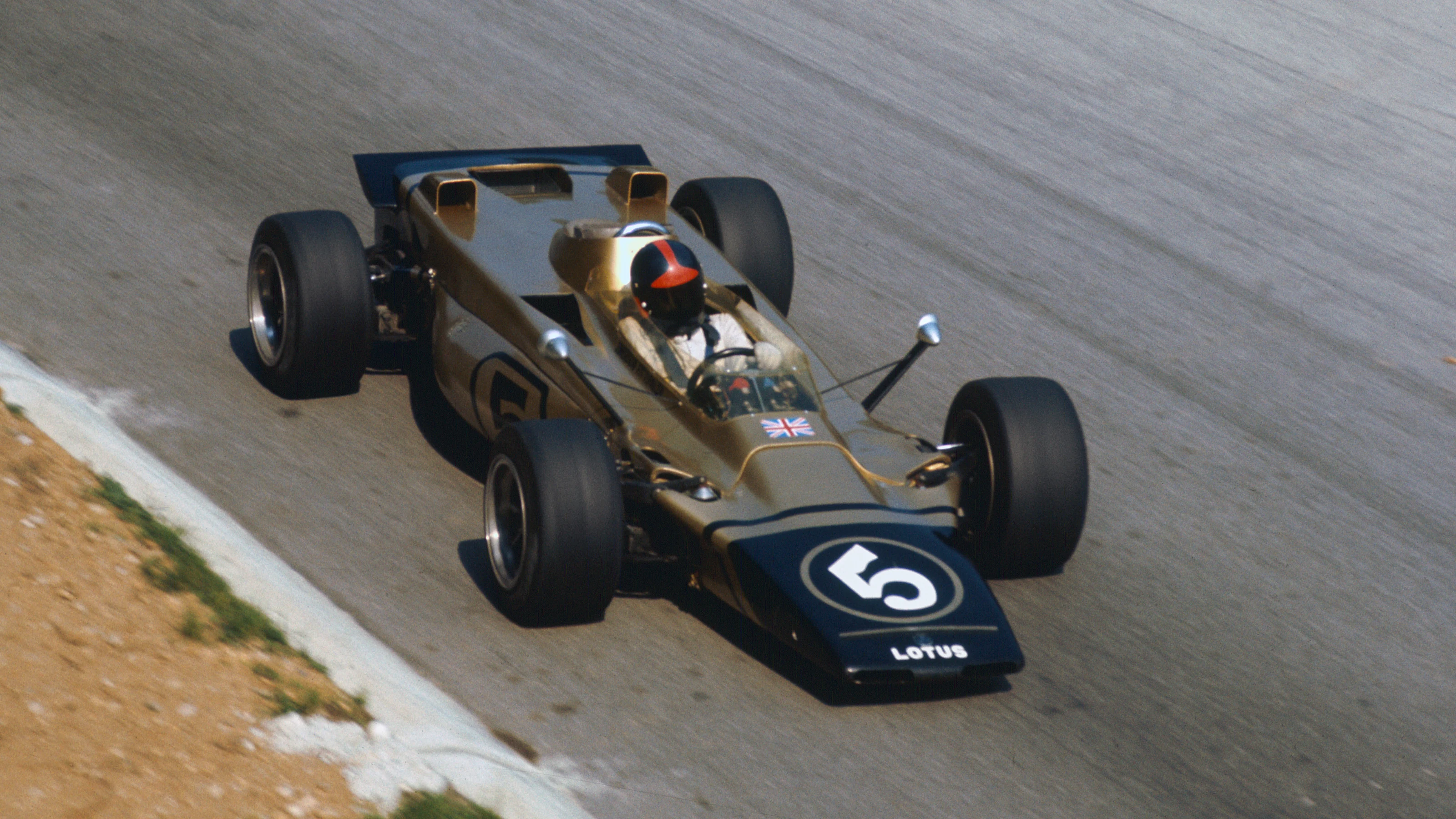 1971 Italian Grand Prix. 
Monza, Italy. 3rd-5th September 1971. 
Emerson Fittipaldi, Lotus 56B