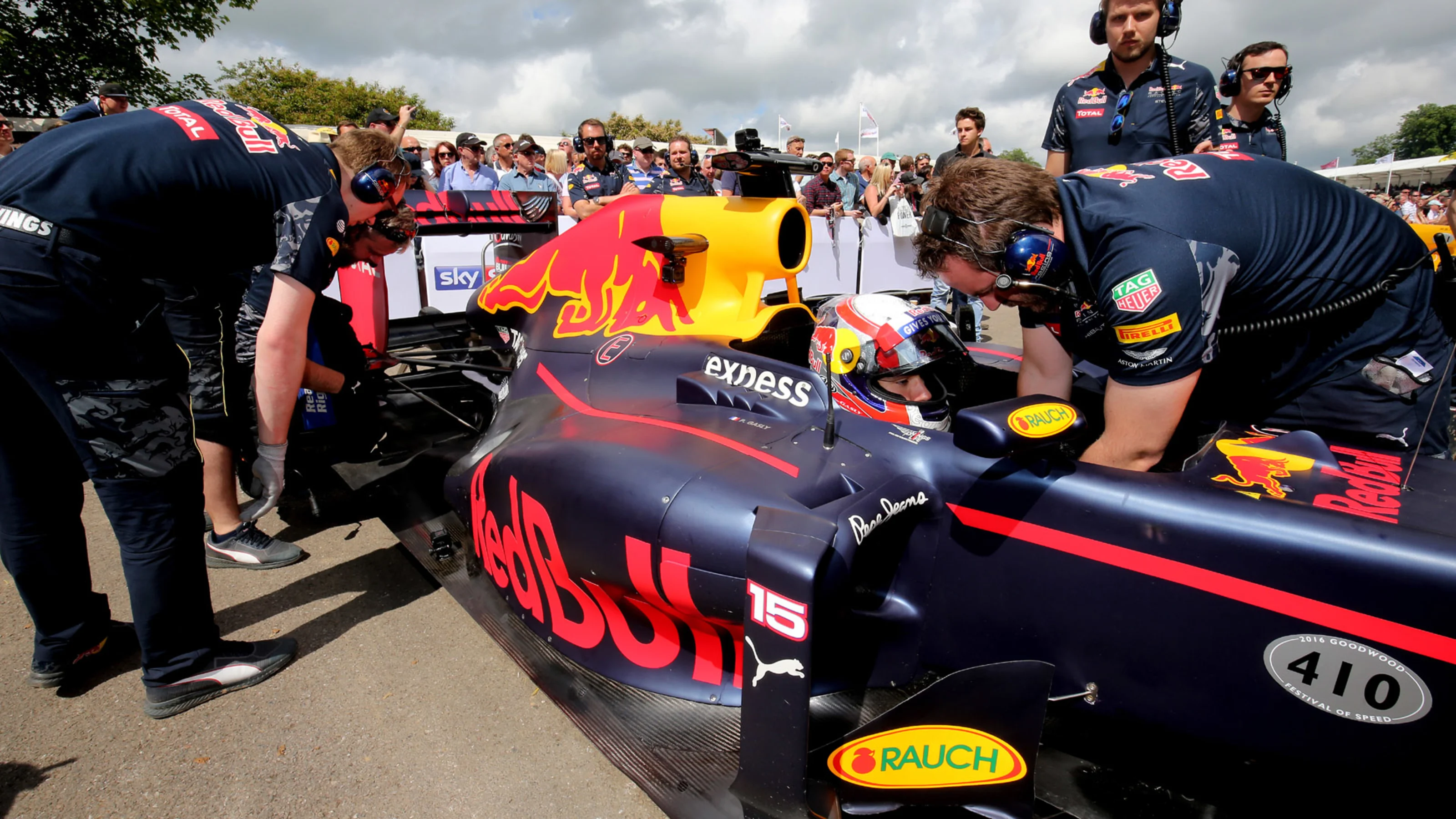 www.sutton-images.com Pierre Gasly (FRA) Red Bull Racing RB8 at Goodwood Festival of Speed,