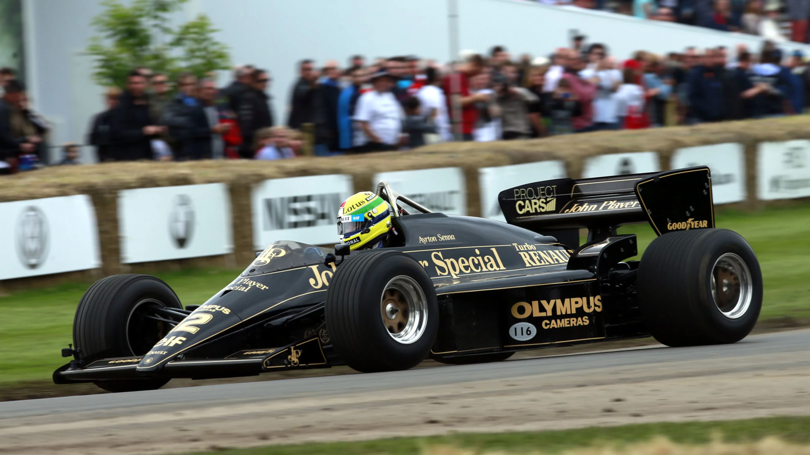www.sutton-images.com Bruno Senna (BRA) Lotus 97T at Goodwood Festival of Speed, Goodwood,