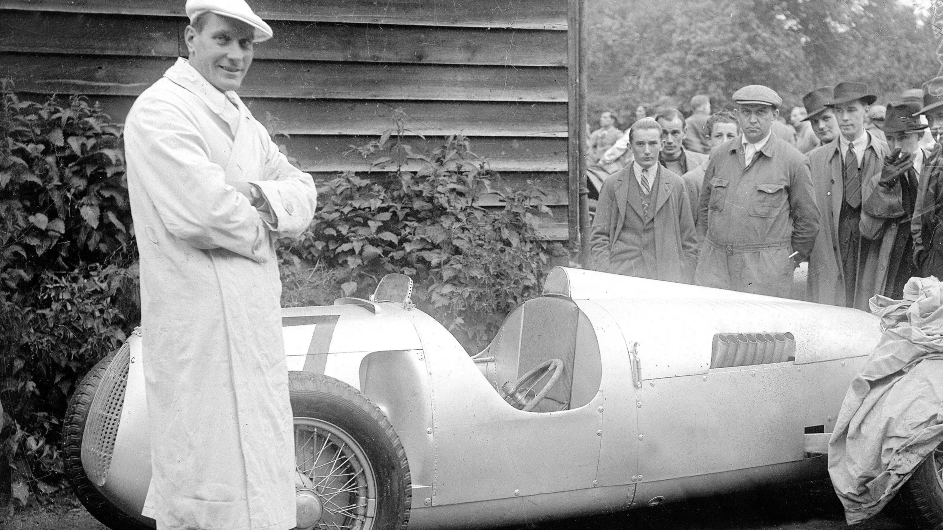 Hans Stuck (Auto Union C), portrait. 
Ref-Motor 755/1.
World Copyright - LAT