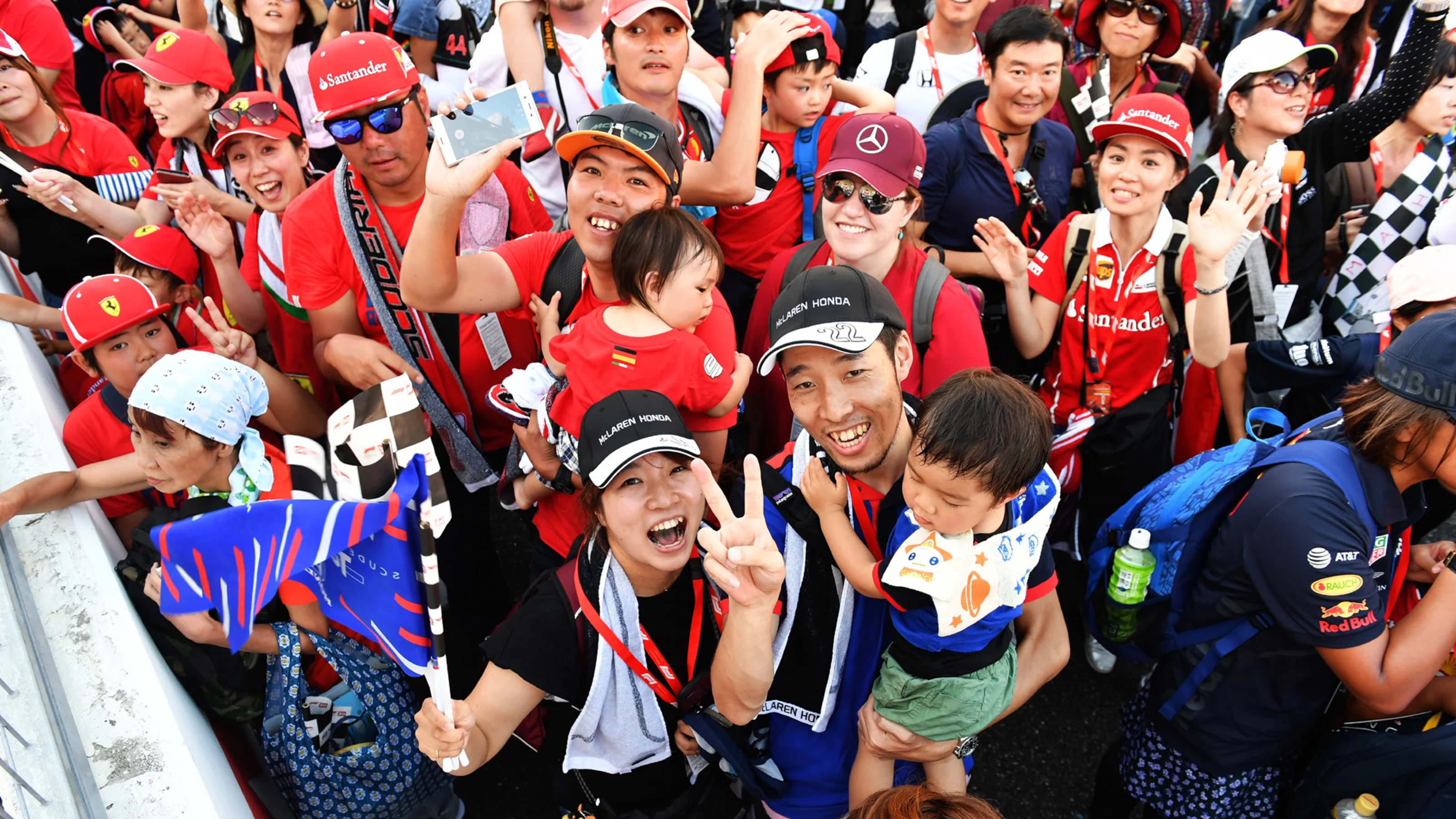 SUZUKA, JAPAN - OCTOBER 07: Fans during the Japanese GP at Suzuka on October 07, 2018 in Suzuka,