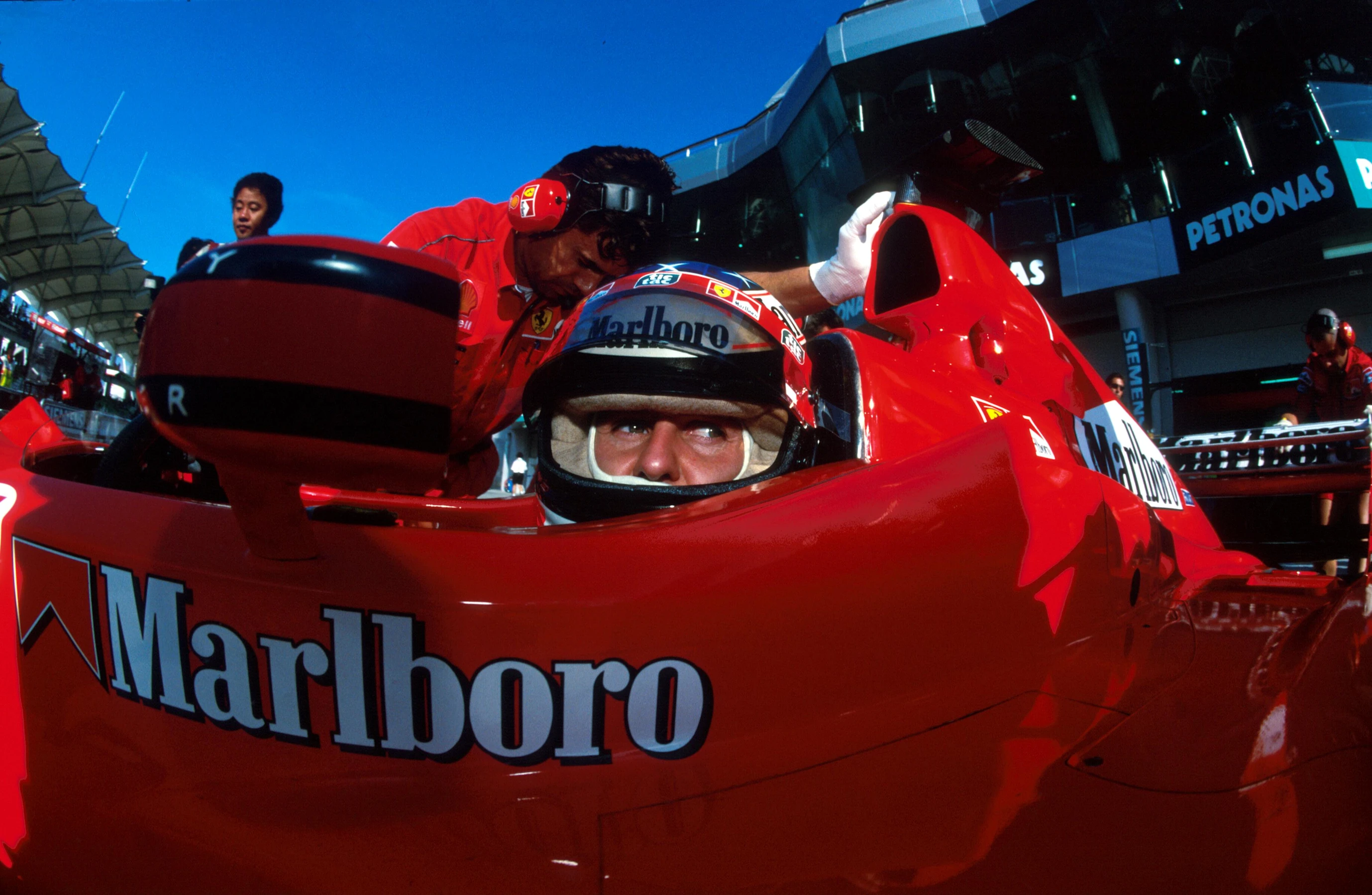 Michael Schumacher(GER) Ferrari F399, 2nd place  Malaysian GP, Sepang, 17 October 1999