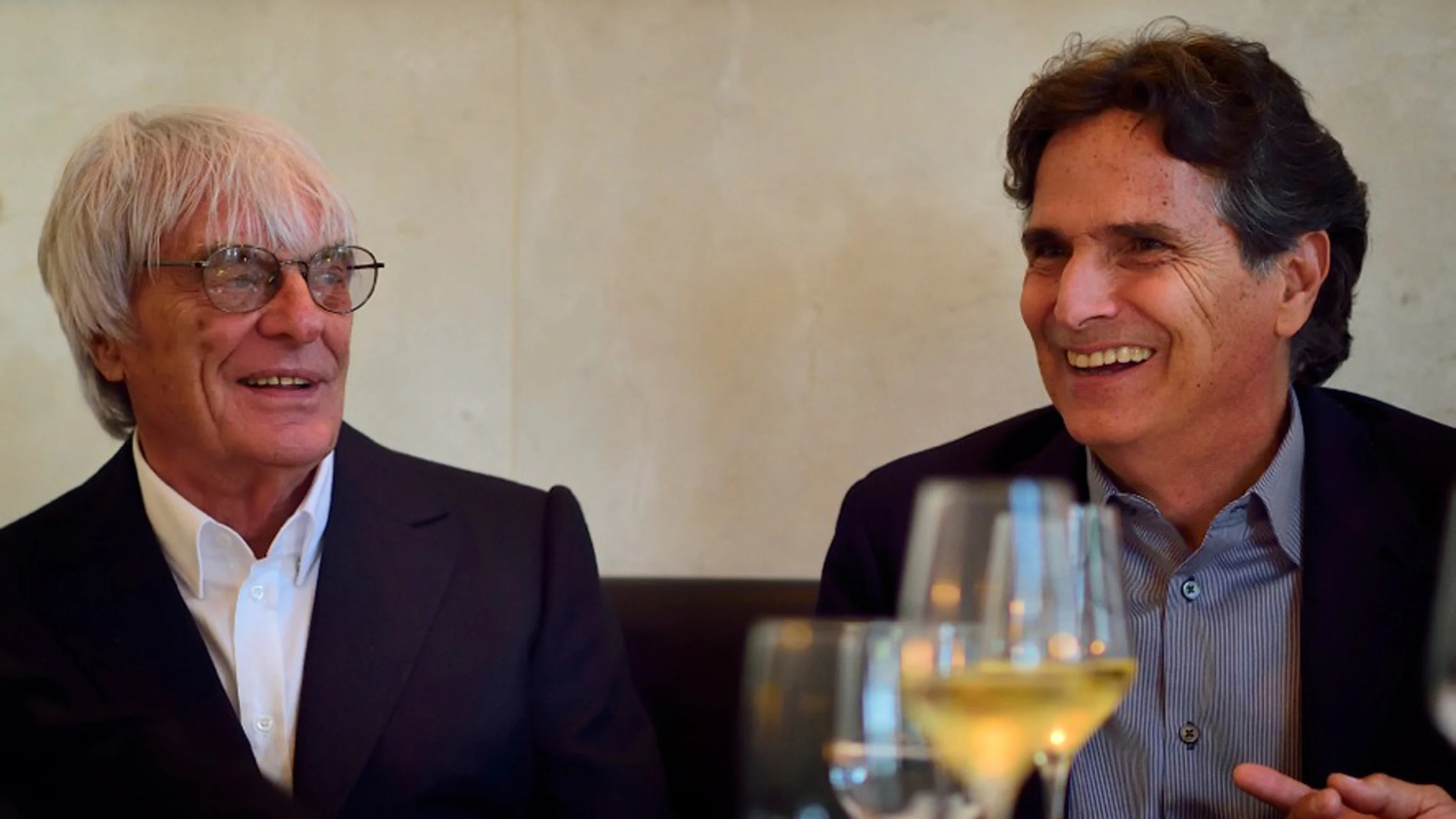 Bernie Ecclestone with Nelson Piquet