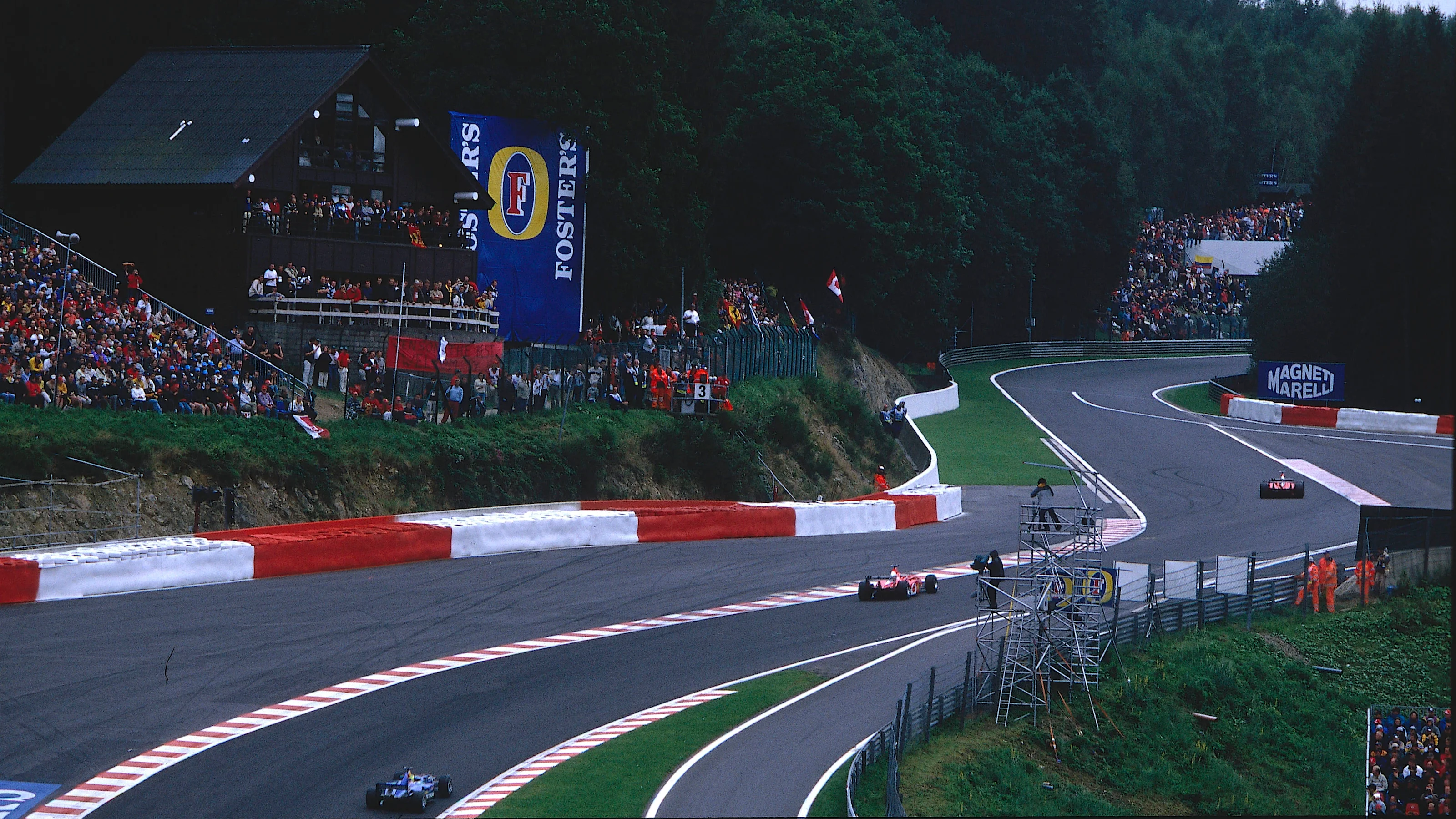 2002 Belgian Grand Prix. Spa-Francorchamps, Belgium.  30/8-1/9 2002. The Ferrari F2002's of