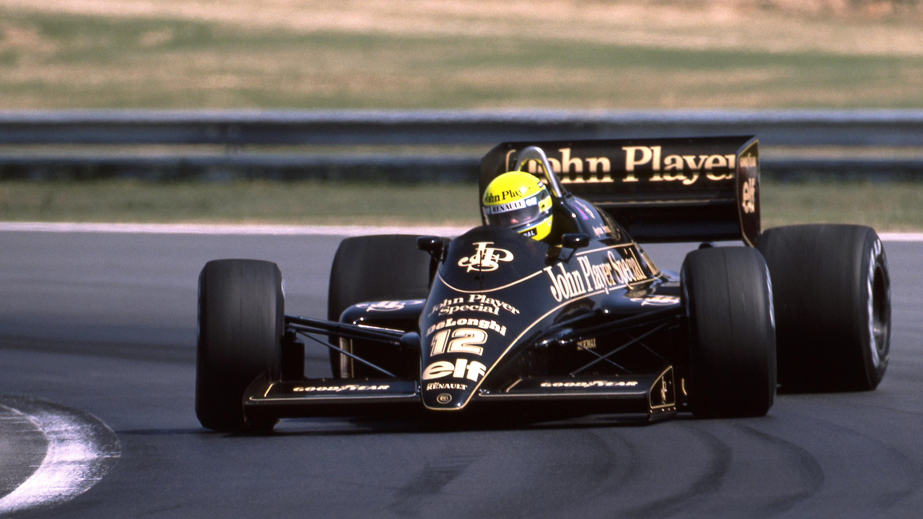 Pole sitter Ayrton Senna (BRA) Lotus 98T finished the race in second position. Hungarian Grand