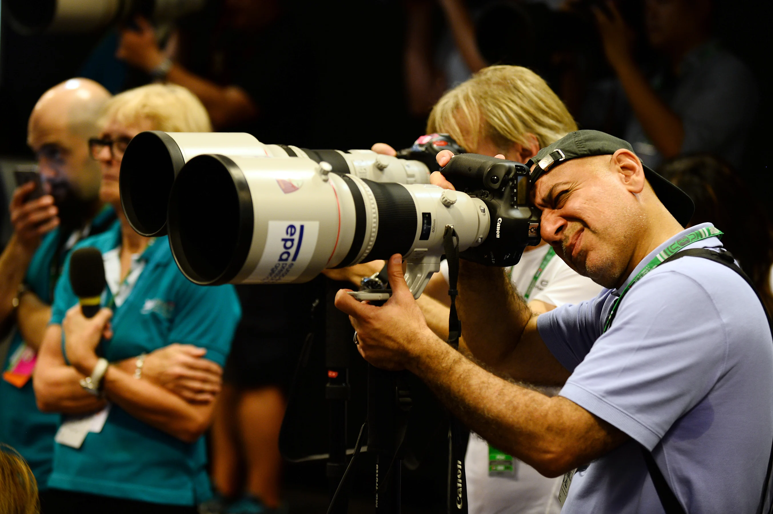 Photographers in the press conference at Formula One World Championship, Rd19, Abu Dhabi Grand