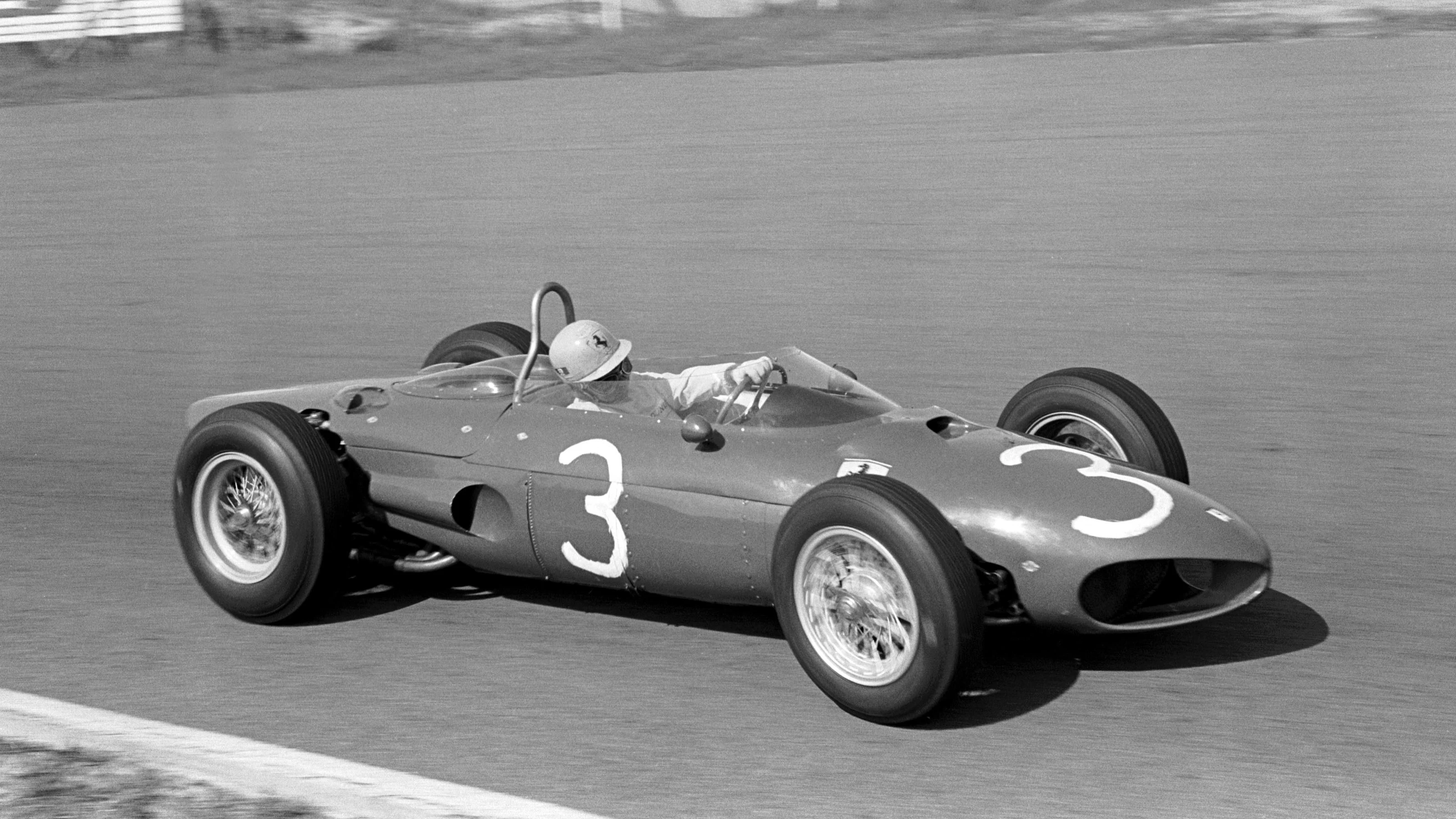 Ricardo Rodriguez (MEX) Ferrari 156 spun out late in the race and was not classified as a