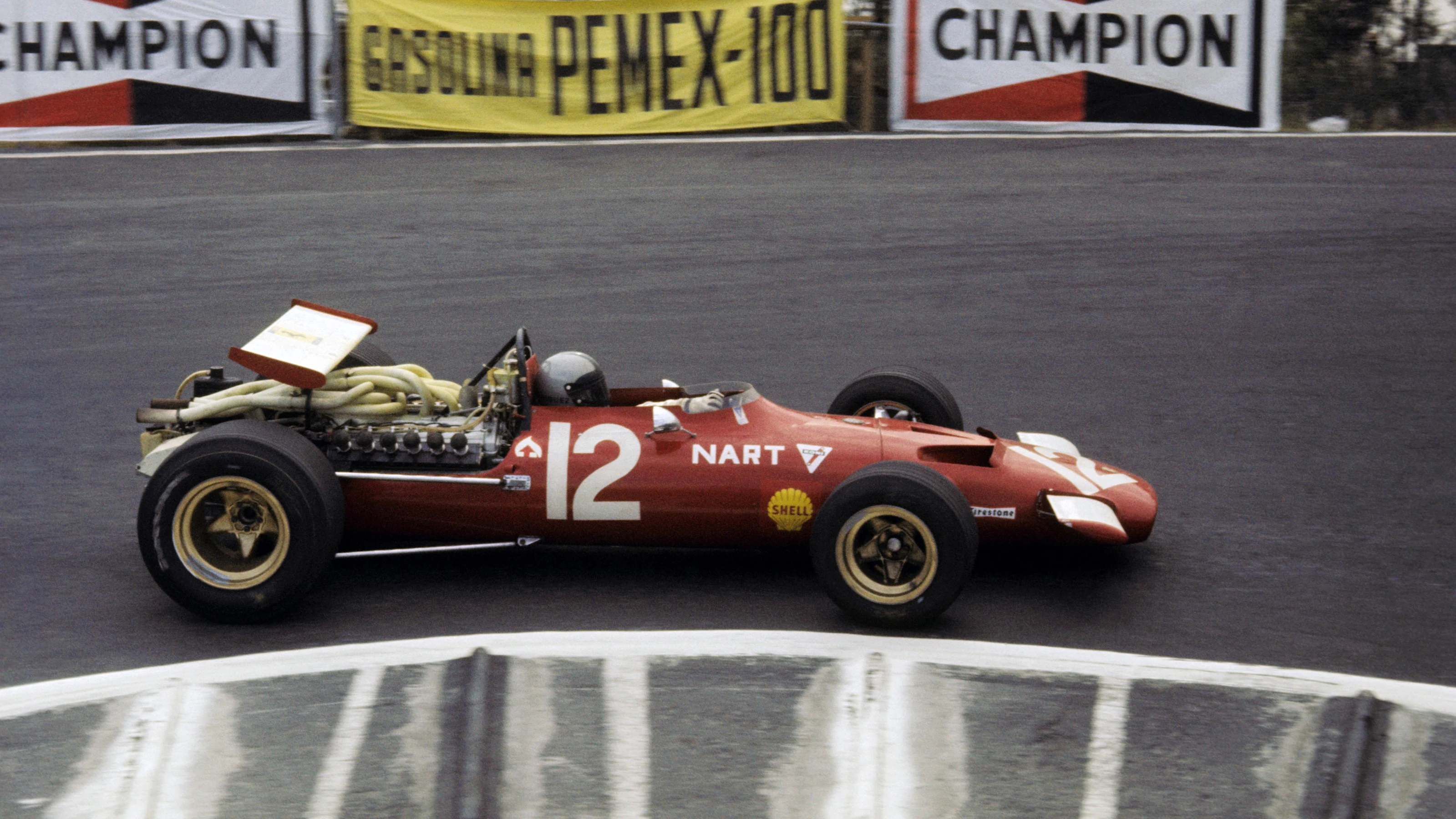 Pedro Rodriguez (MEX) finished seventh in his home GP driving the sole NART (North American Racing