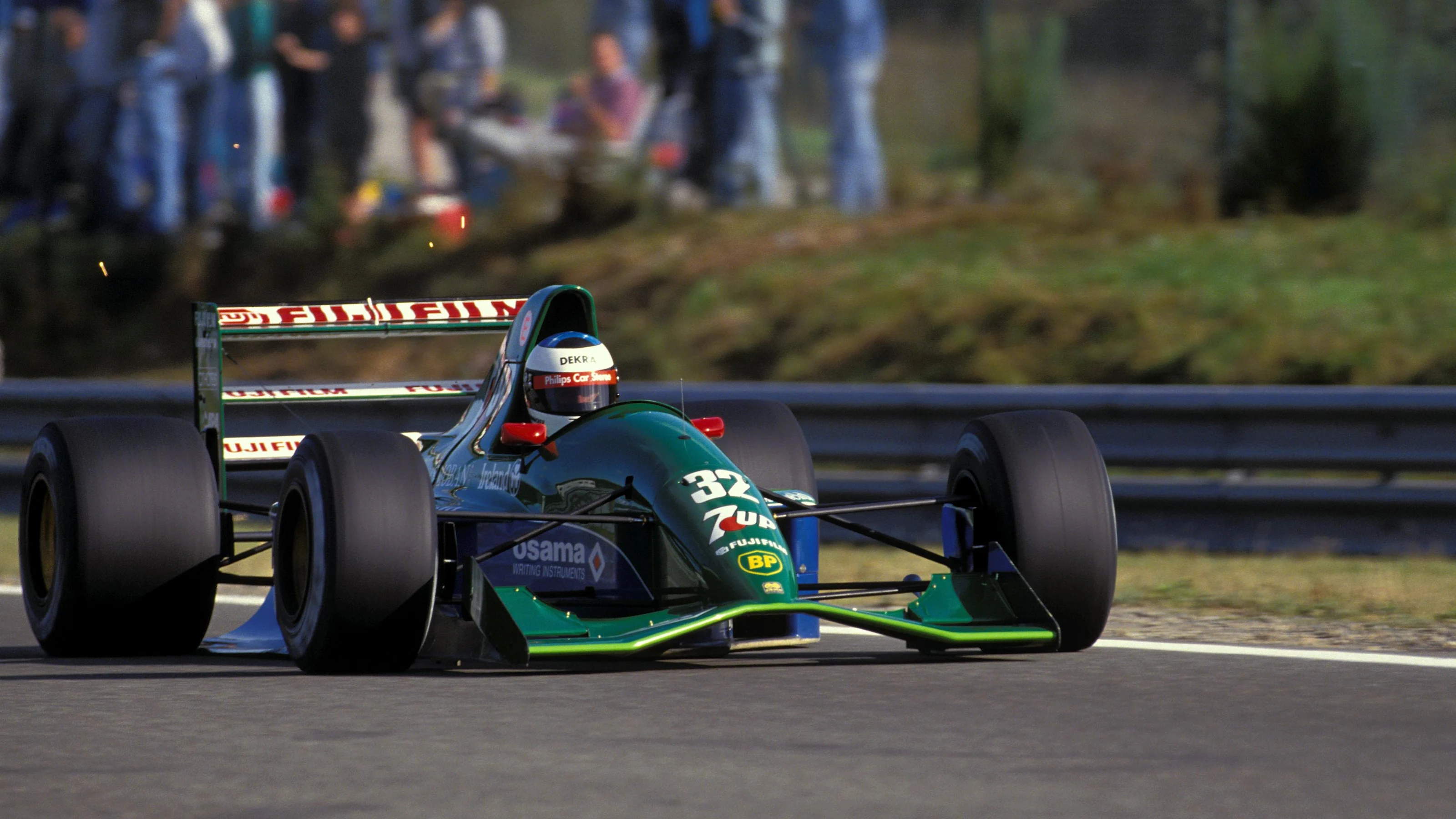 Michael Schumacher (GER) Jordan 191.  Formula One World Championship, Rd11, Belgium Grand Prix,