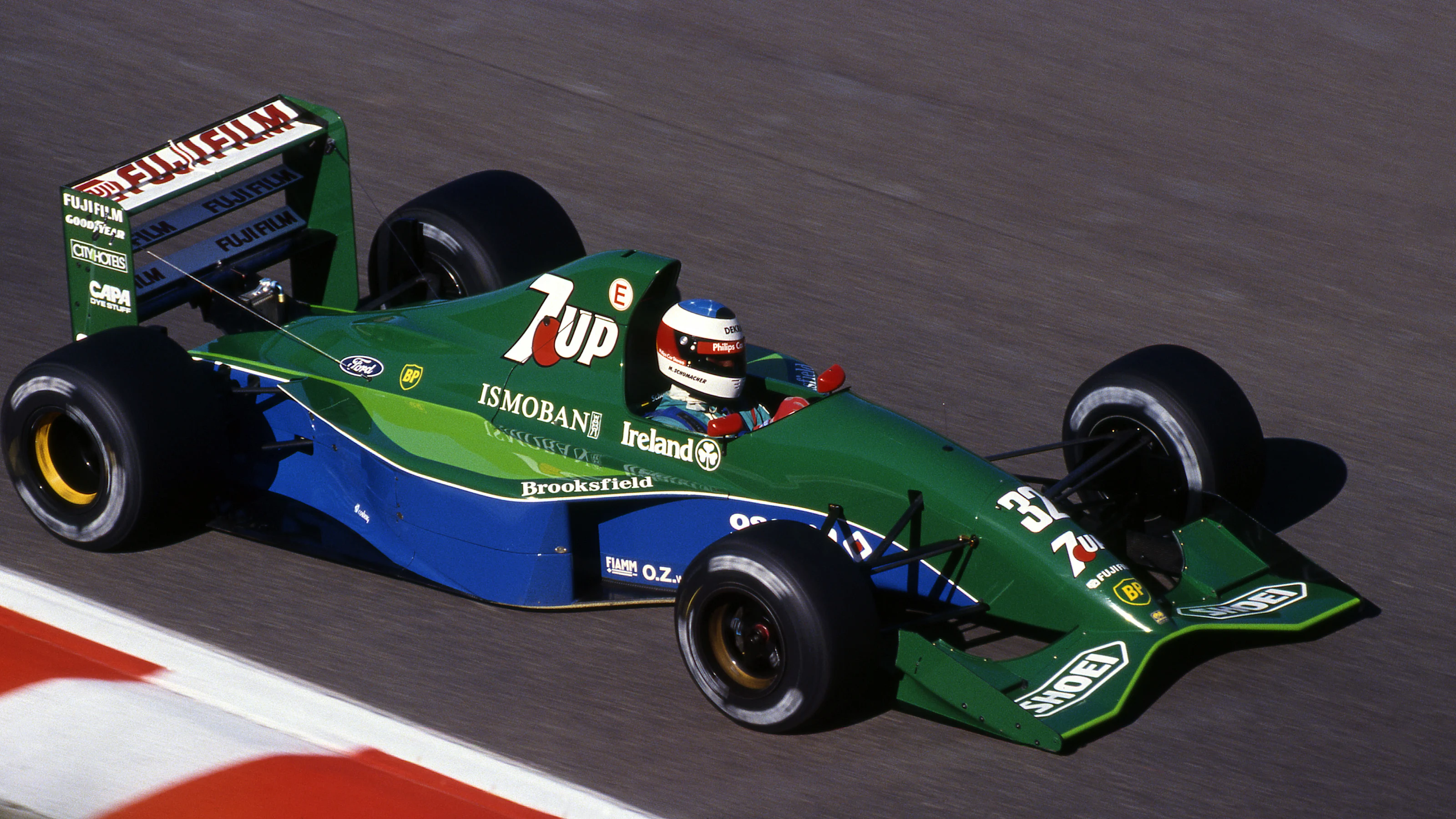 Michael Schumacher (GER) Jordan 191. Formula One World Championship, Rd11, Belgian Grand Prix,