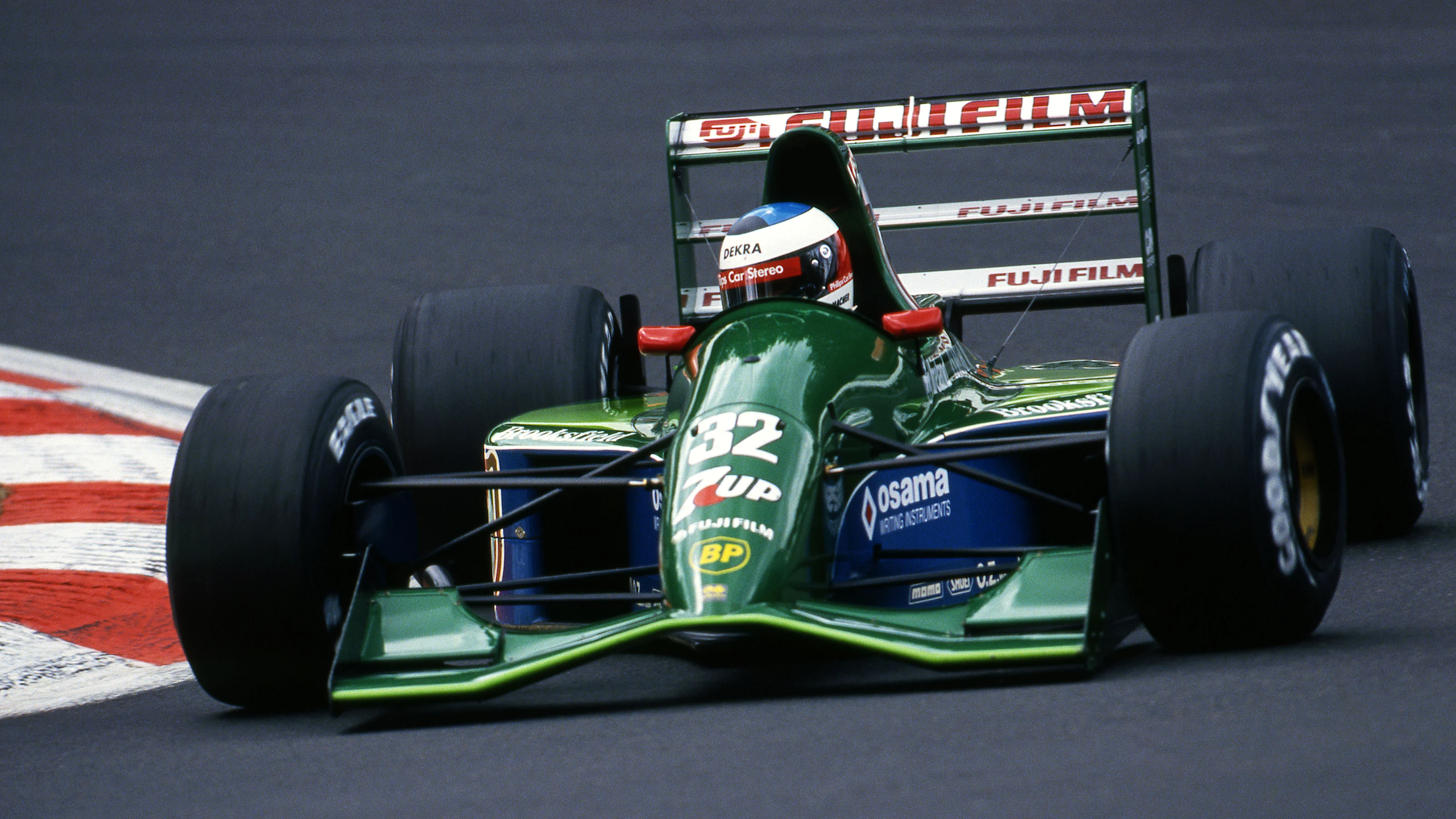 Michael Schumacher (GER) Jordan 191. Formula One World Championship, Rd11, Belgian Grand Prix,
