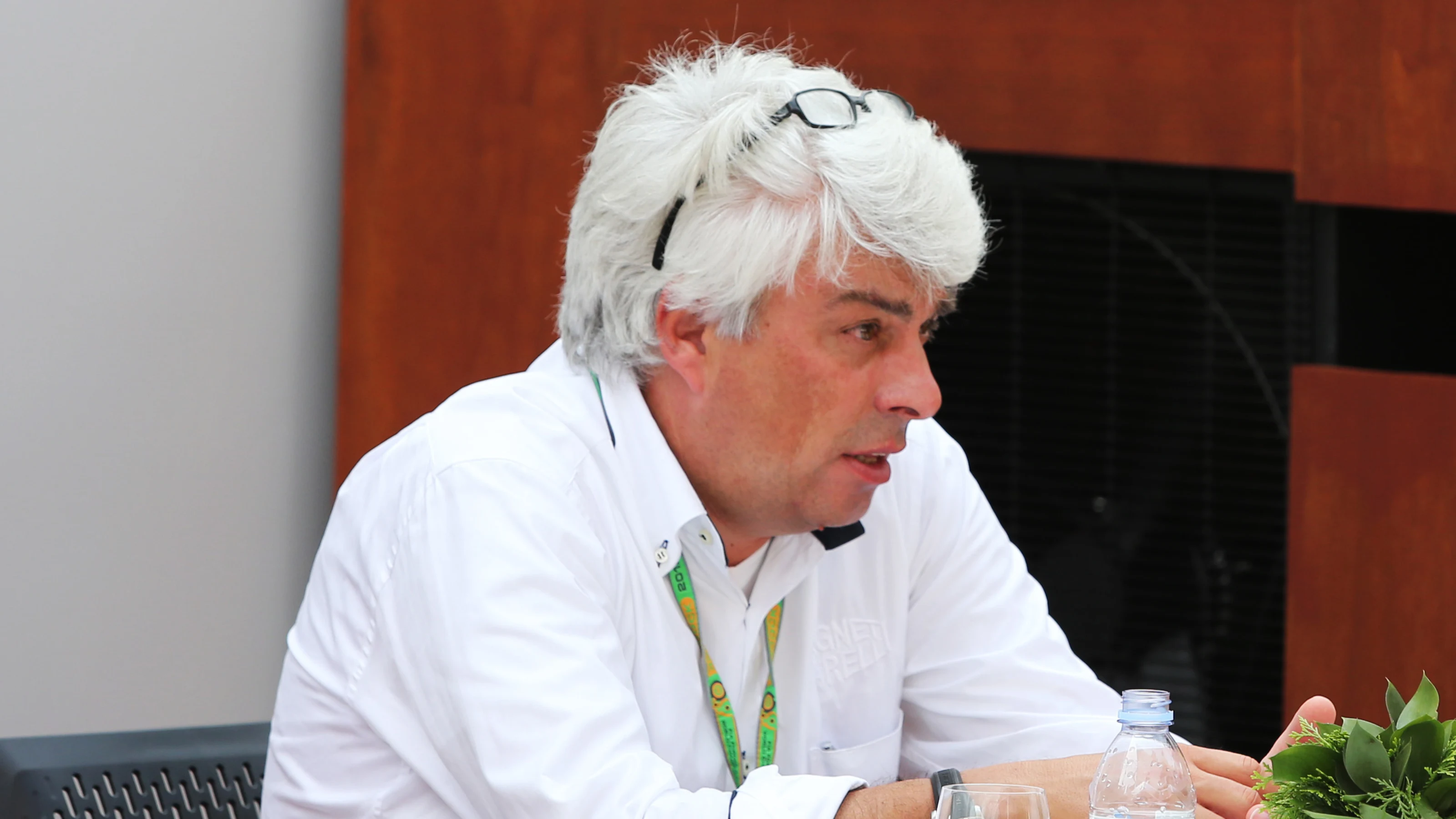 (L to R): Roberto Dalla (ITA) Magneti Marelli and Remi Taffin (FRA) Head of Renault Sport F1 Track