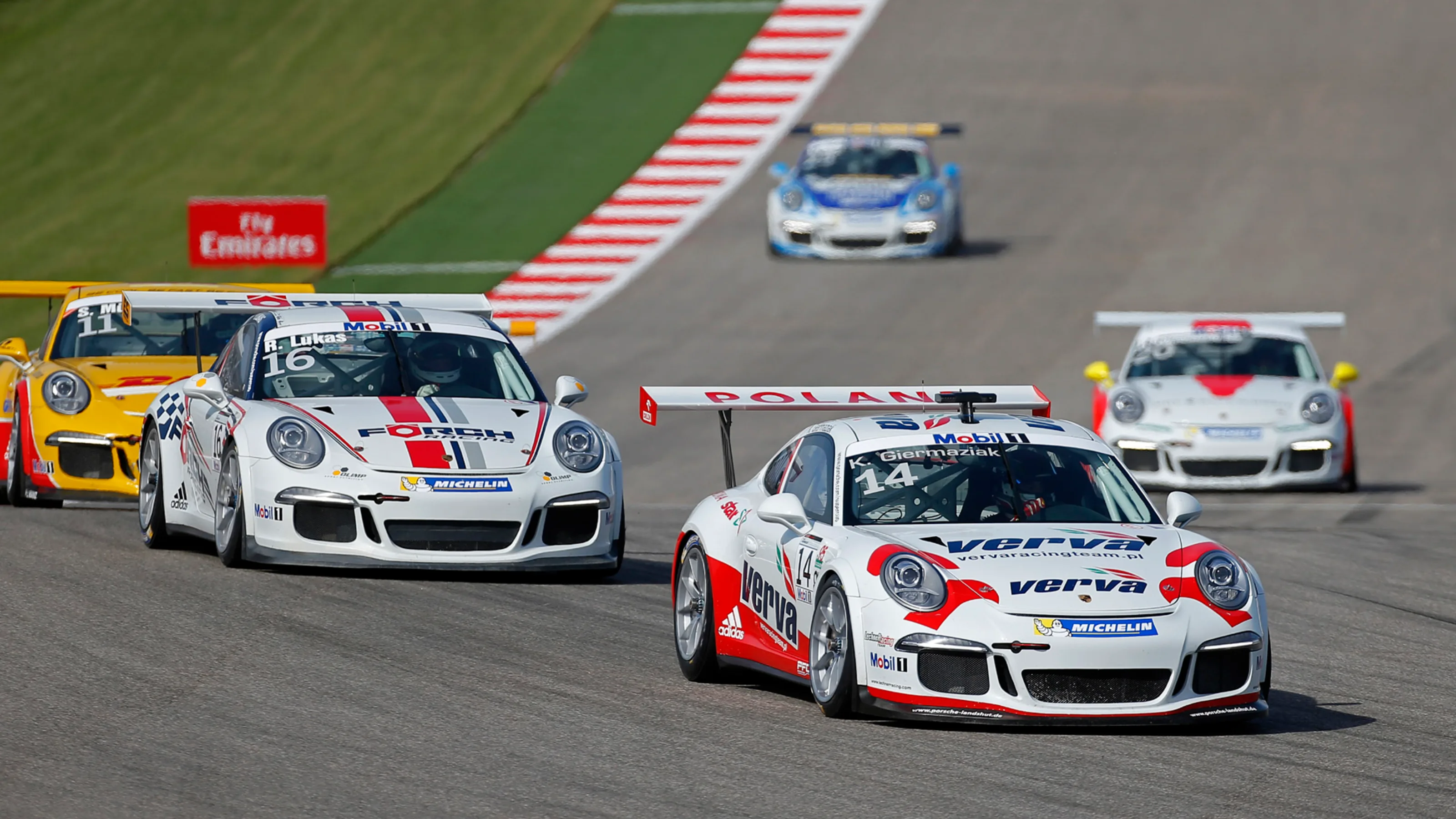 Kuba Giermaziak (POL) Verva Racing Team. Porsche Supercup, Rd9, Austin, Texas, USA, 31 October - 2