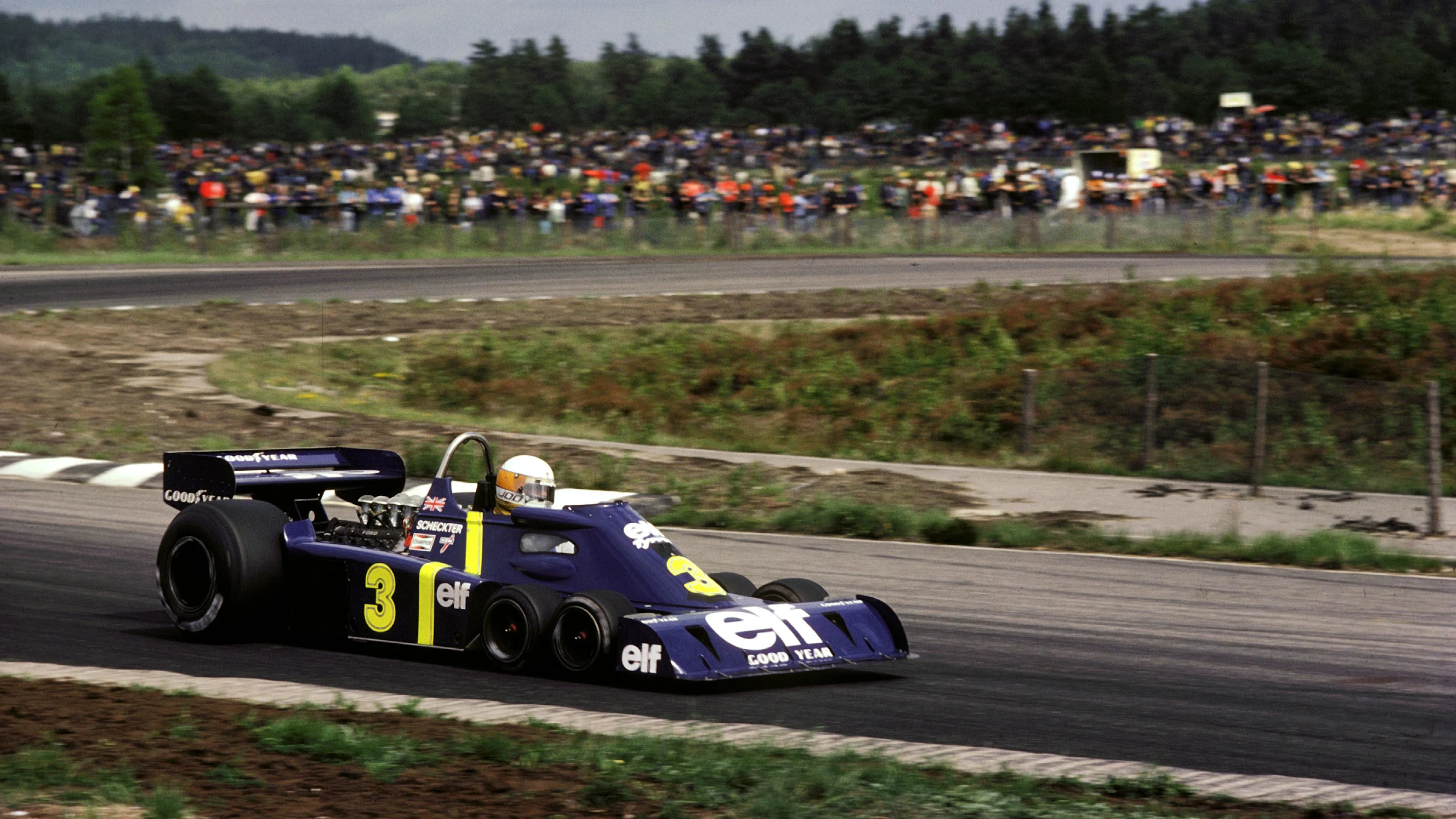 Jody Scheckter (RSA) Tyrrell P34 claimed the first and only victory for a six-wheeled Formula One