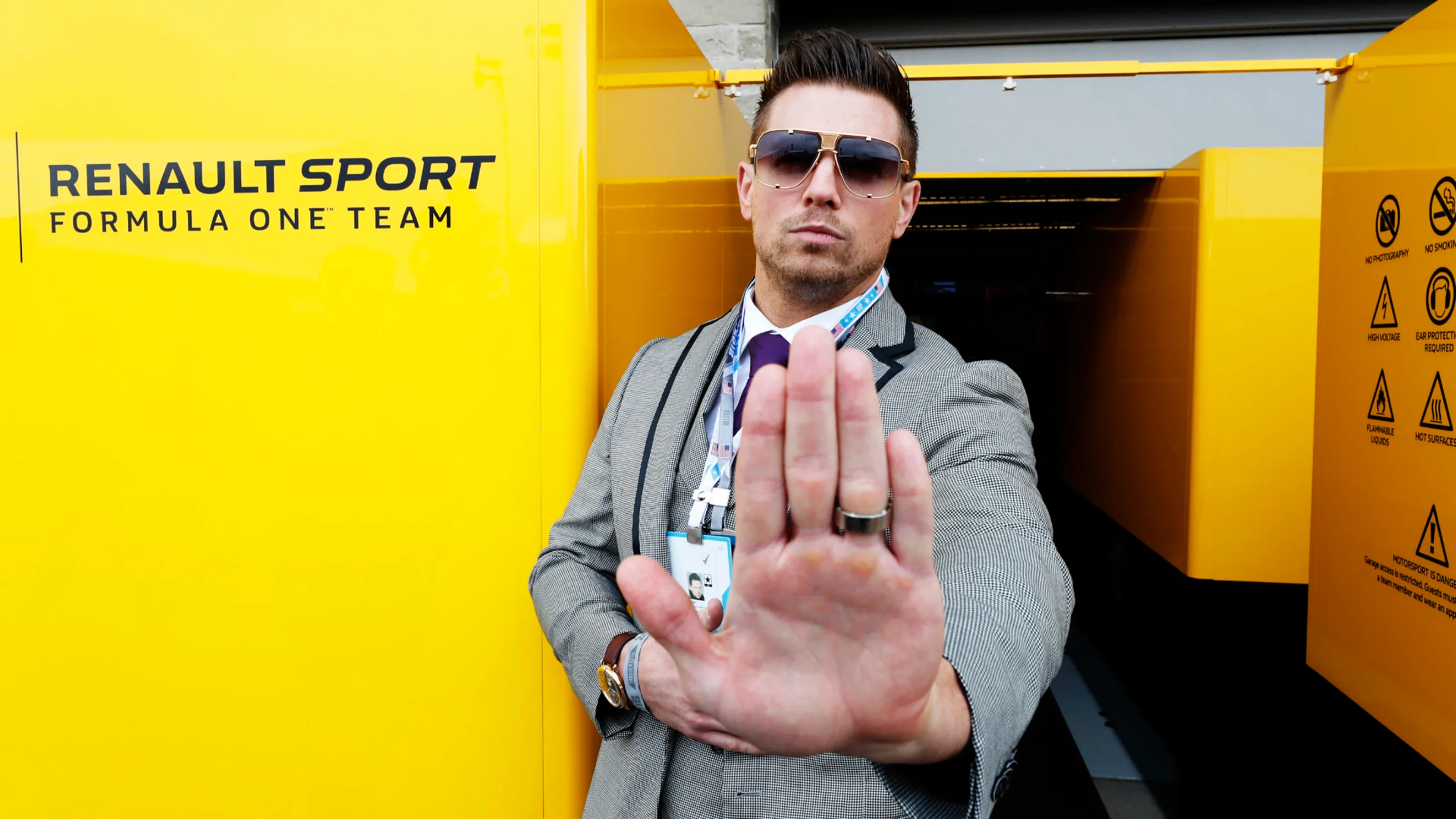 CIRCUIT OF THE AMERICAS, UNITED STATES OF AMERICA - OCTOBER 20: WWE Wrestler Michael 'The Miz'