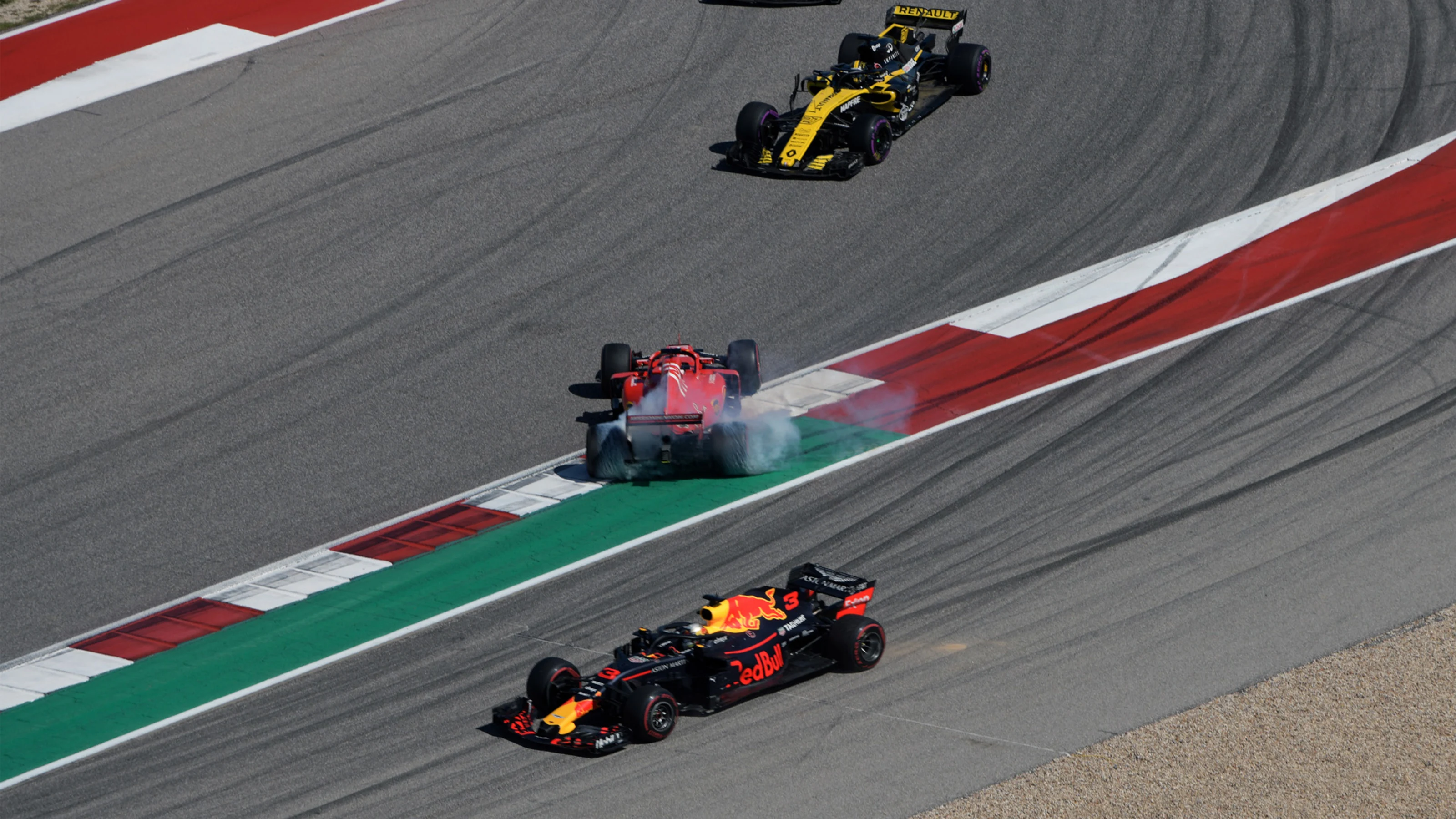 CIRCUIT OF THE AMERICAS, UNITED STATES OF AMERICA - OCTOBER 21: Sebastian Vettel, Ferrari SF71H and
