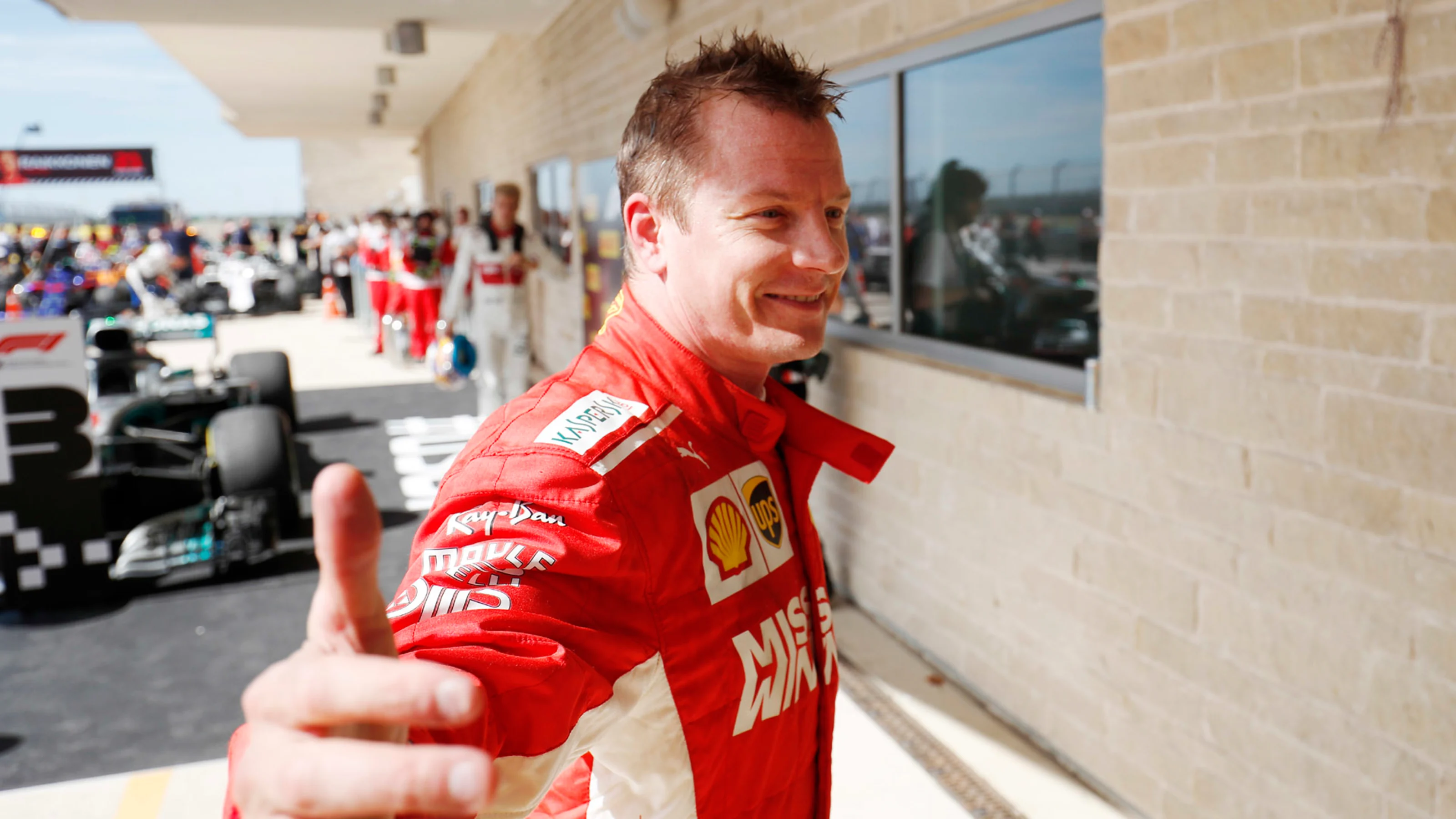CIRCUIT OF THE AMERICAS, UNITED STATES OF AMERICA - OCTOBER 21: Race winner Kimi Raikkonen,