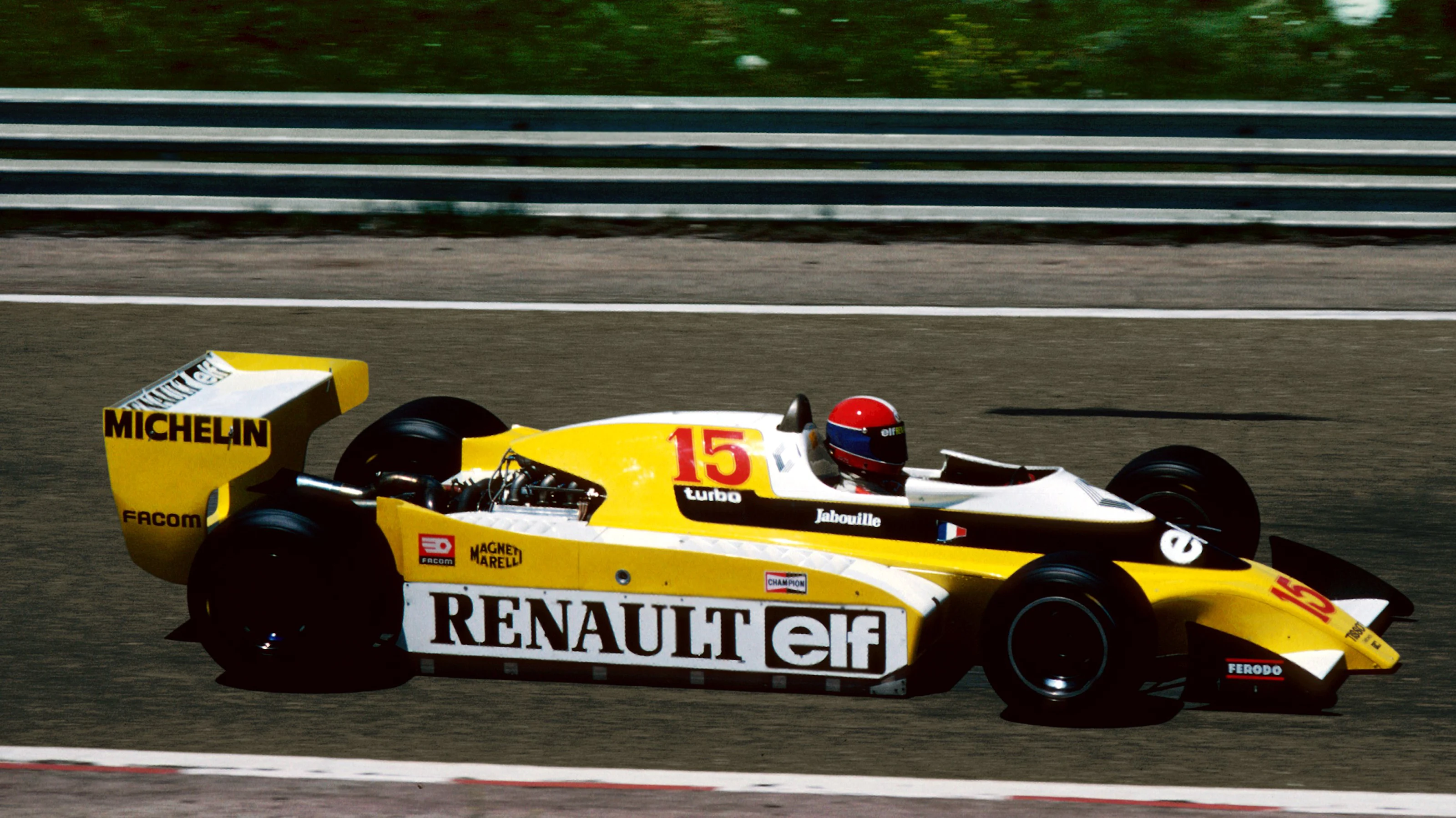Jean-Pierre Jabouille (FRA) in the new Renault RS10, retired from the race on lap 22 with a turbo
