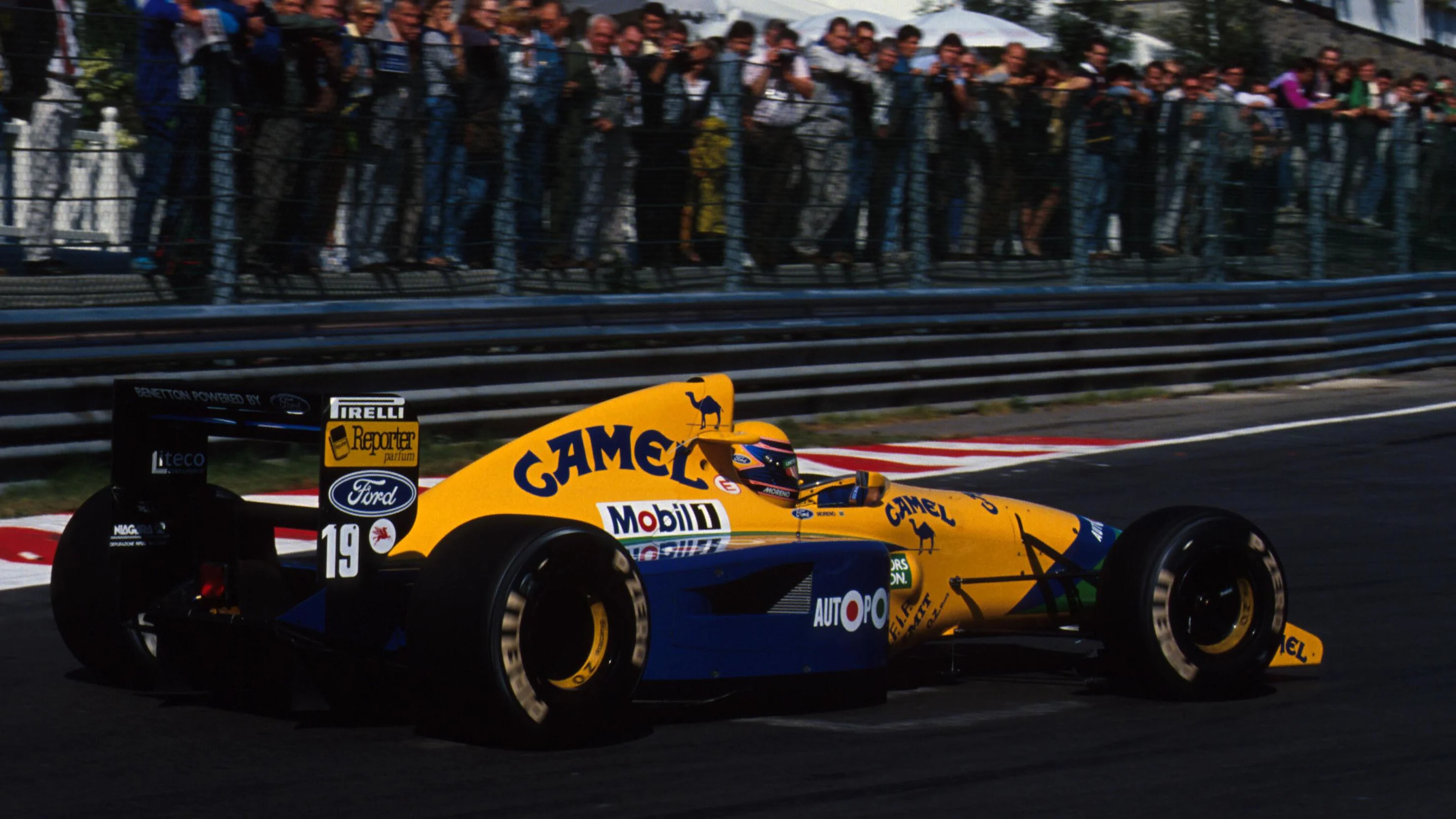 Roberto Moreno (BRA) Benetton B191, 4th Place. Belgian Grand Prix, Spa, 25 August 1991