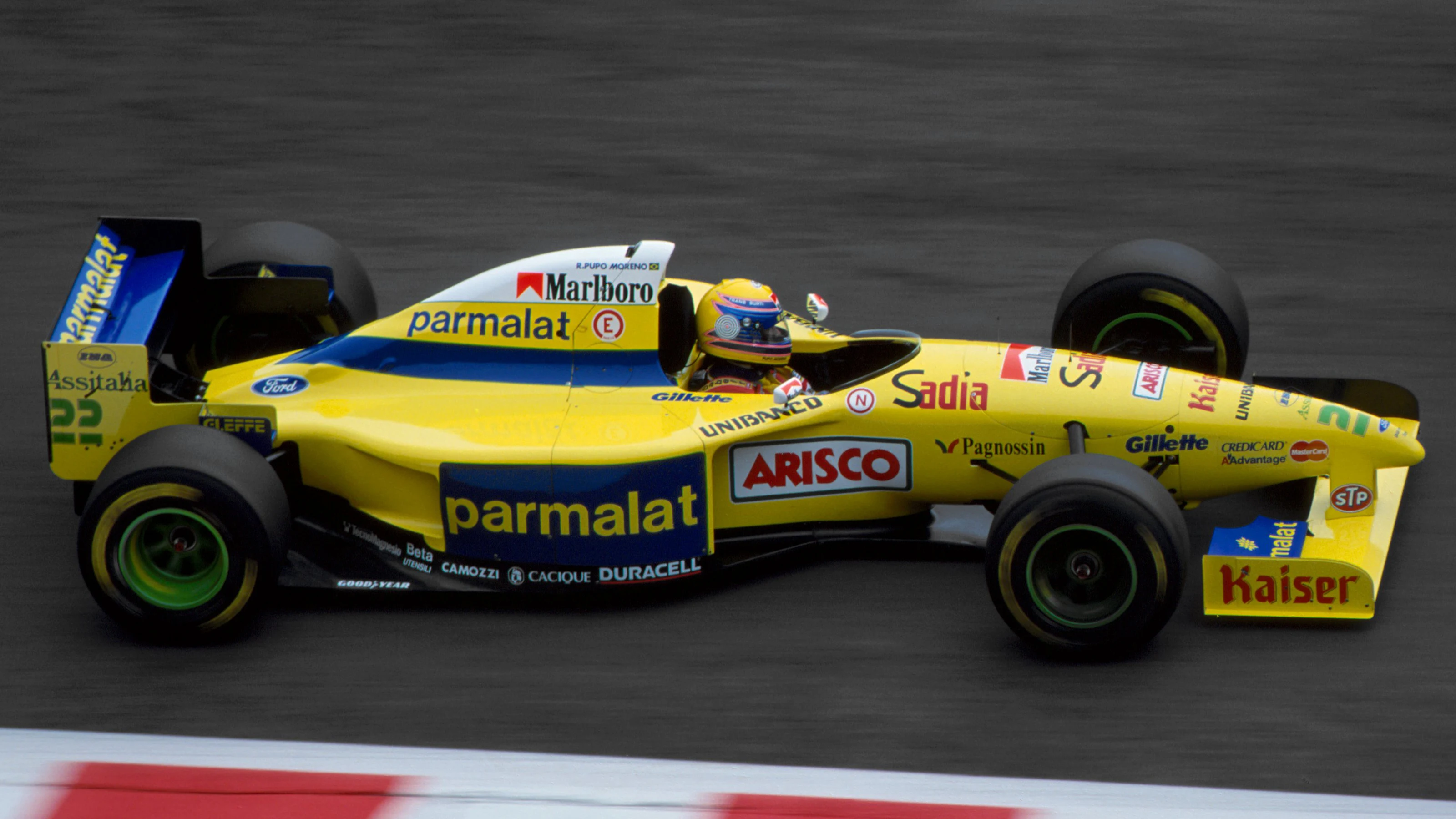 Roberto Moreno (BRA) Forti FG01 Ford. Belgian Grand Prix, Spa-Francorchamps, Belgium, 27 August