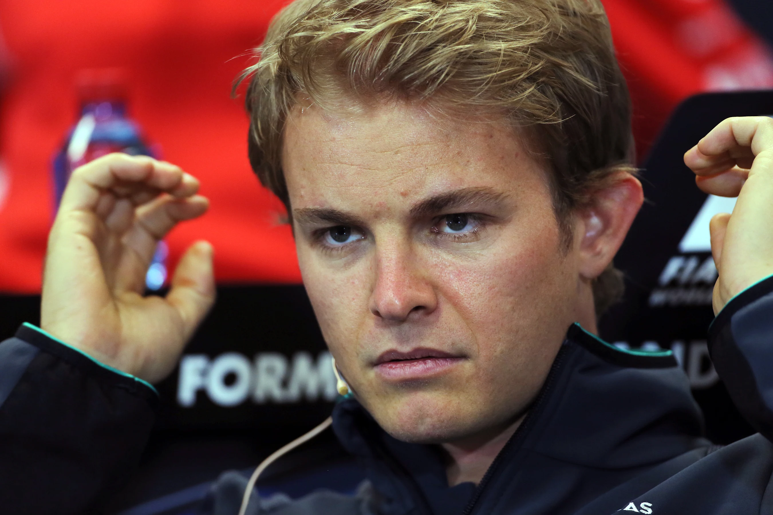 Nico Rosberg (GER) Mercedes AMG F1 in the Press Conference. Formula One World Championship, Rd6,