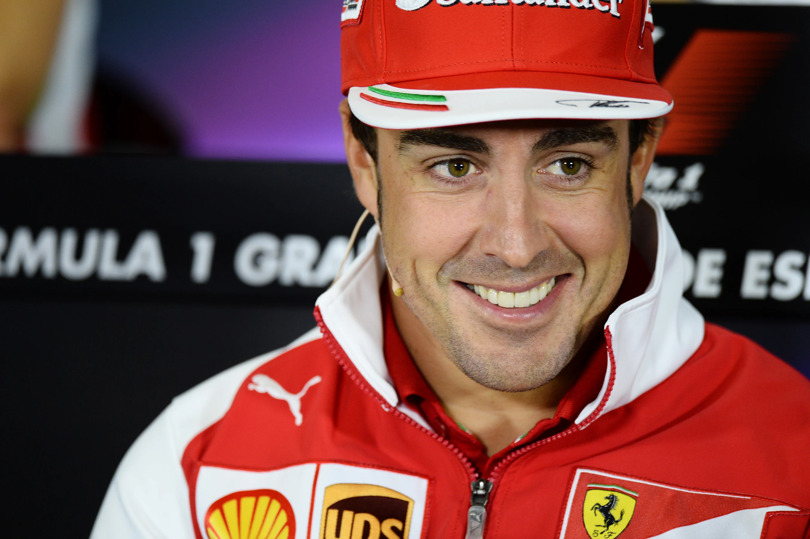 Fernando Alonso (ESP) Ferrari in the Press Conference. Formula One World Championship, Rd5,