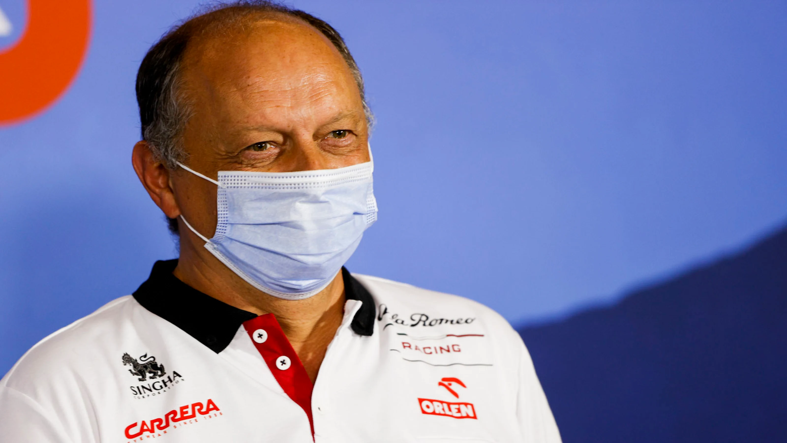 Frederic Vasseur, Team Principal, Alfa Romeo Racing in the press conference
