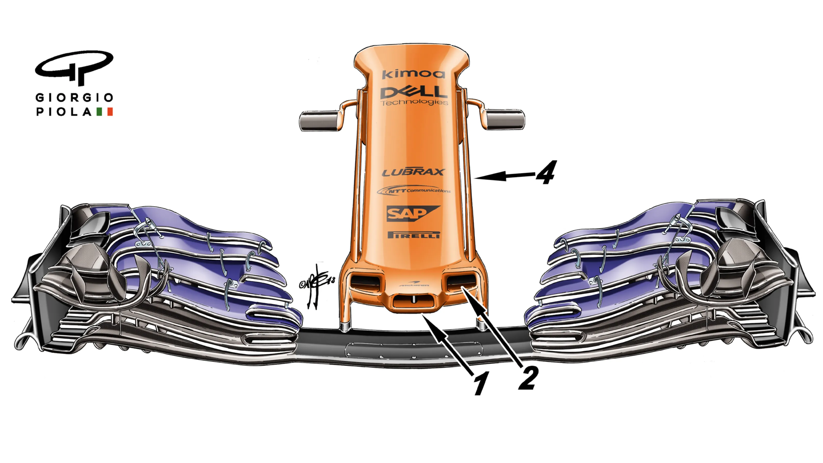 055-018 McLAREN N F WING SPAIN