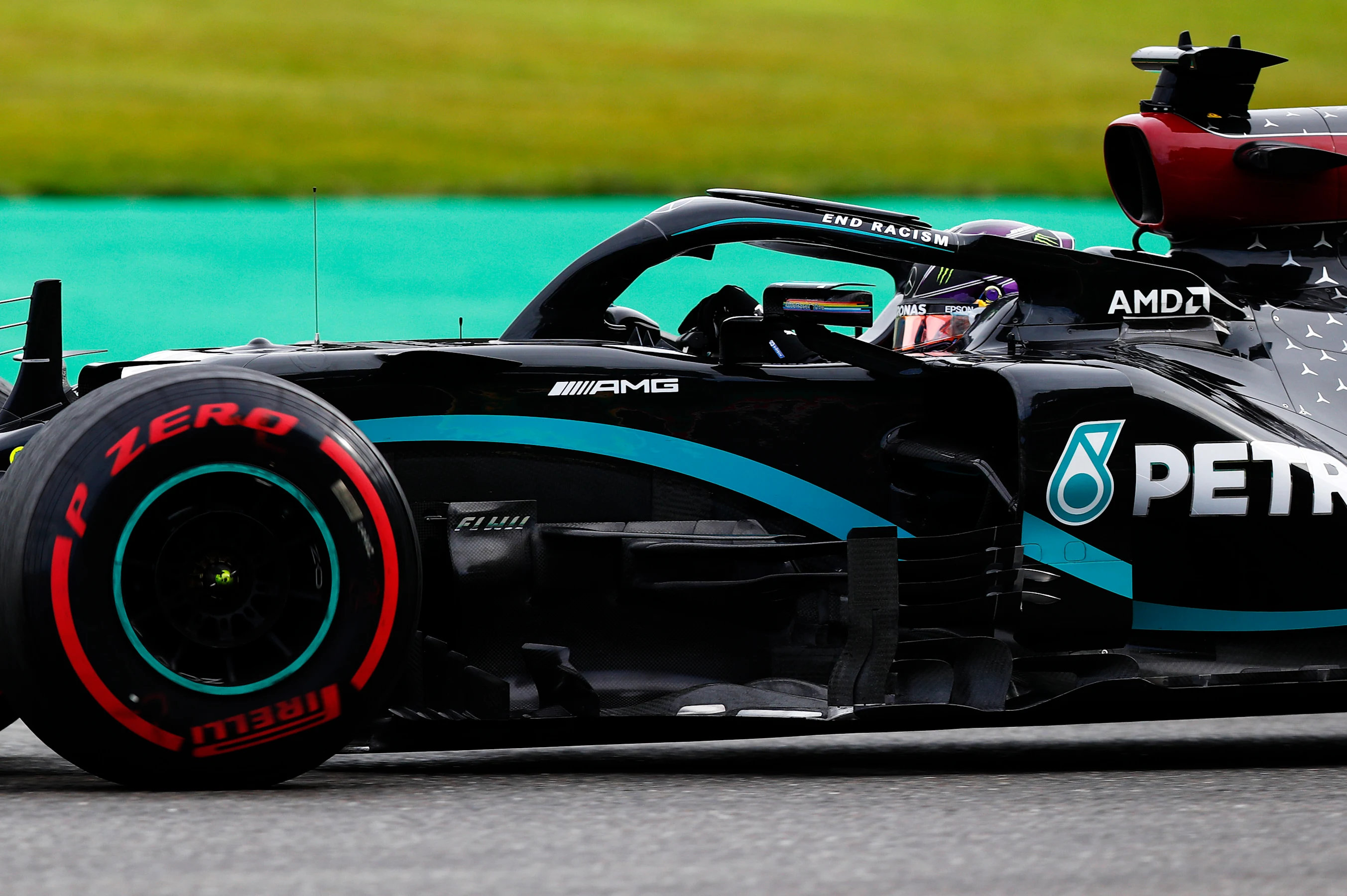 SPA, BELGIUM - AUGUST 28: Lewis Hamilton of Great Britain driving the (44) Mercedes AMG Petronas F1