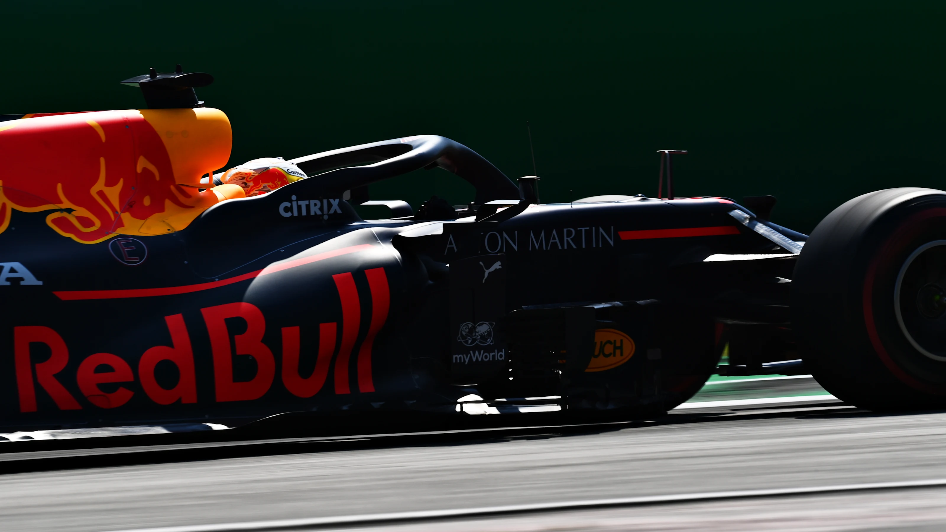 MONZA, ITALY - SEPTEMBER 04: Max Verstappen of the Netherlands driving the (33) Aston Martin Red