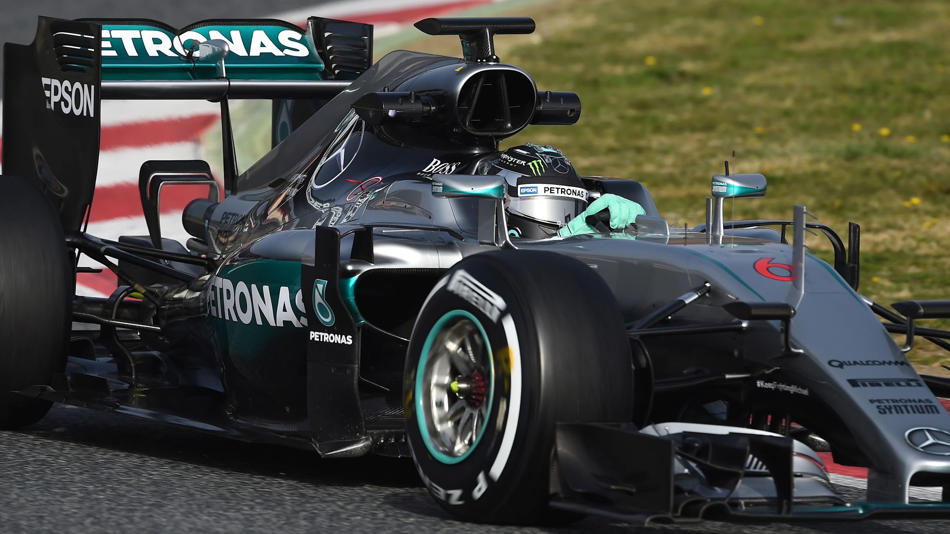 Nico Rosberg (GER) Mercedes-Benz F1 W07 Hybrid at Formula One Testing, Day Two, Barcelona, Spain,