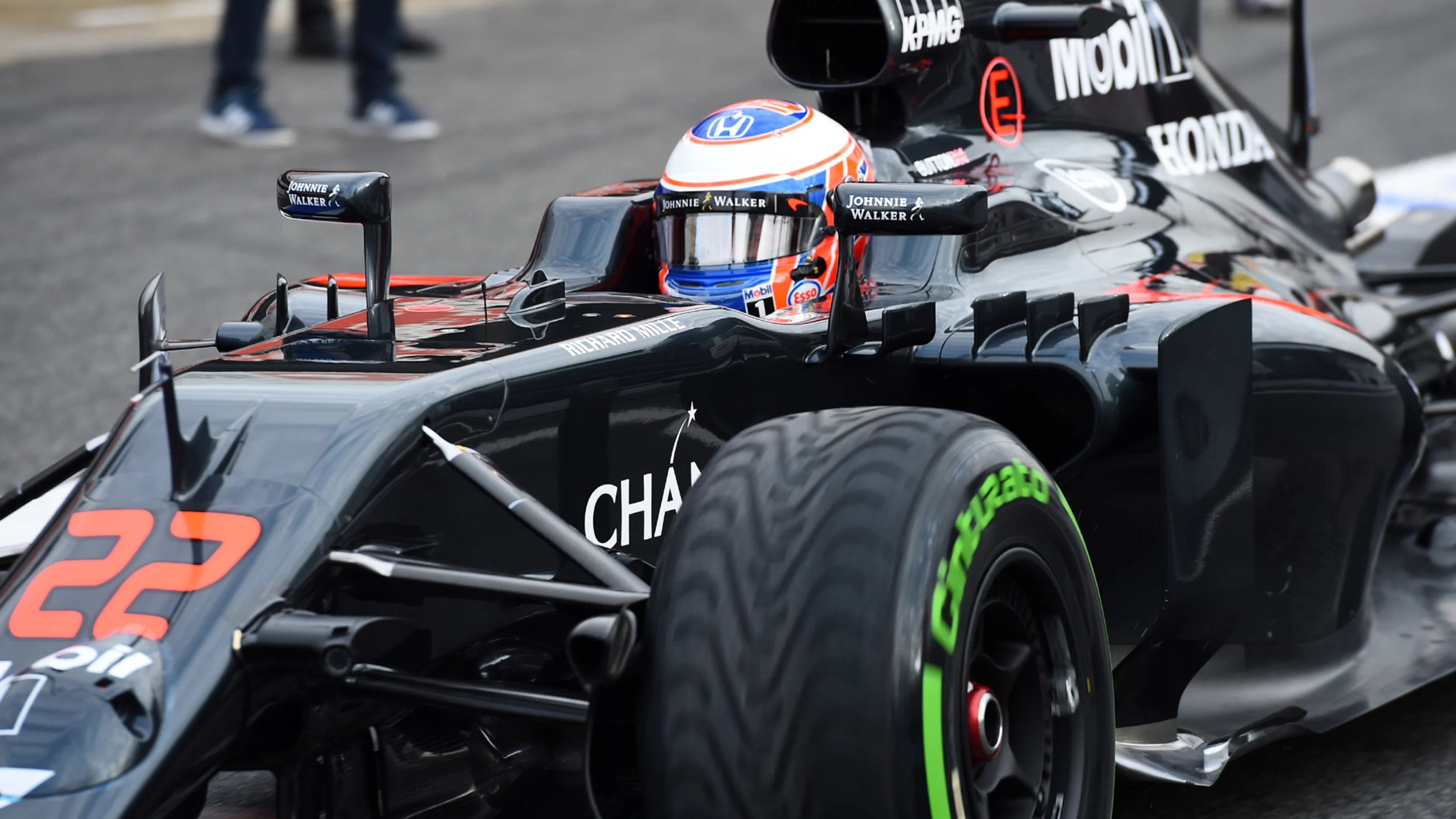 Jenson Button (GBR) McLaren MP4-31 at Formula One Testing, Day One, Barcelona, Spain, Monday 22