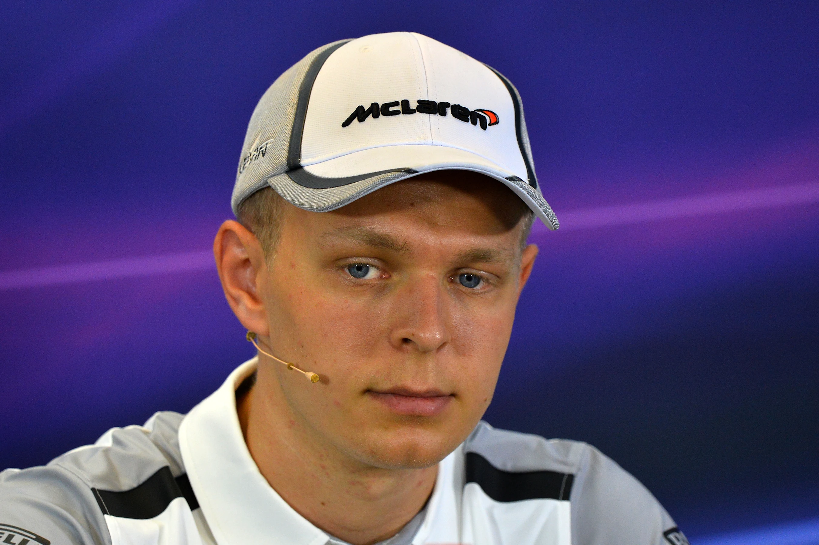 Kevin Magnussen (DEN) McLaren in the Press Conference. Formula One World Championship, Rd1,