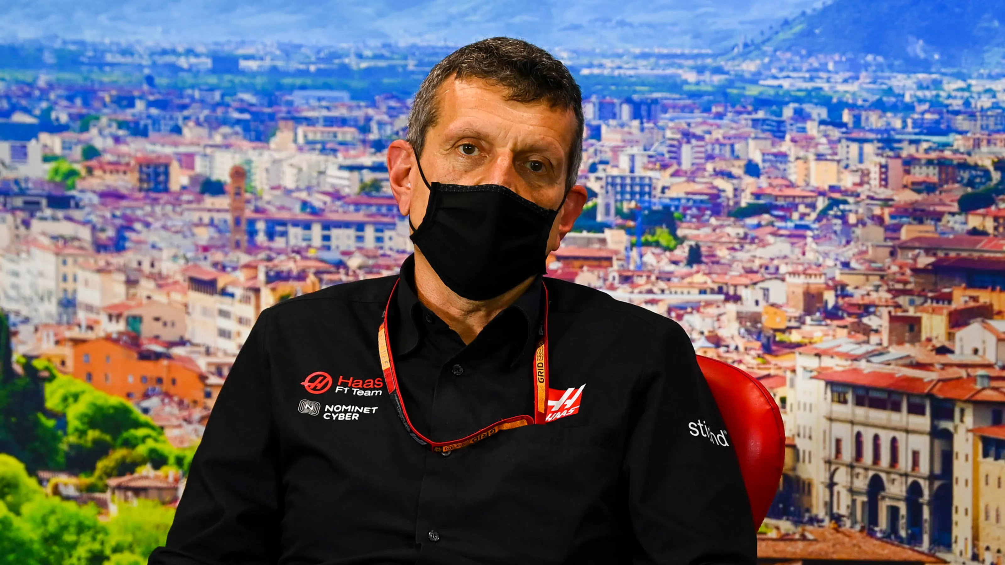 Guenther Steiner, Team Principal, Haas F1 in the press conference