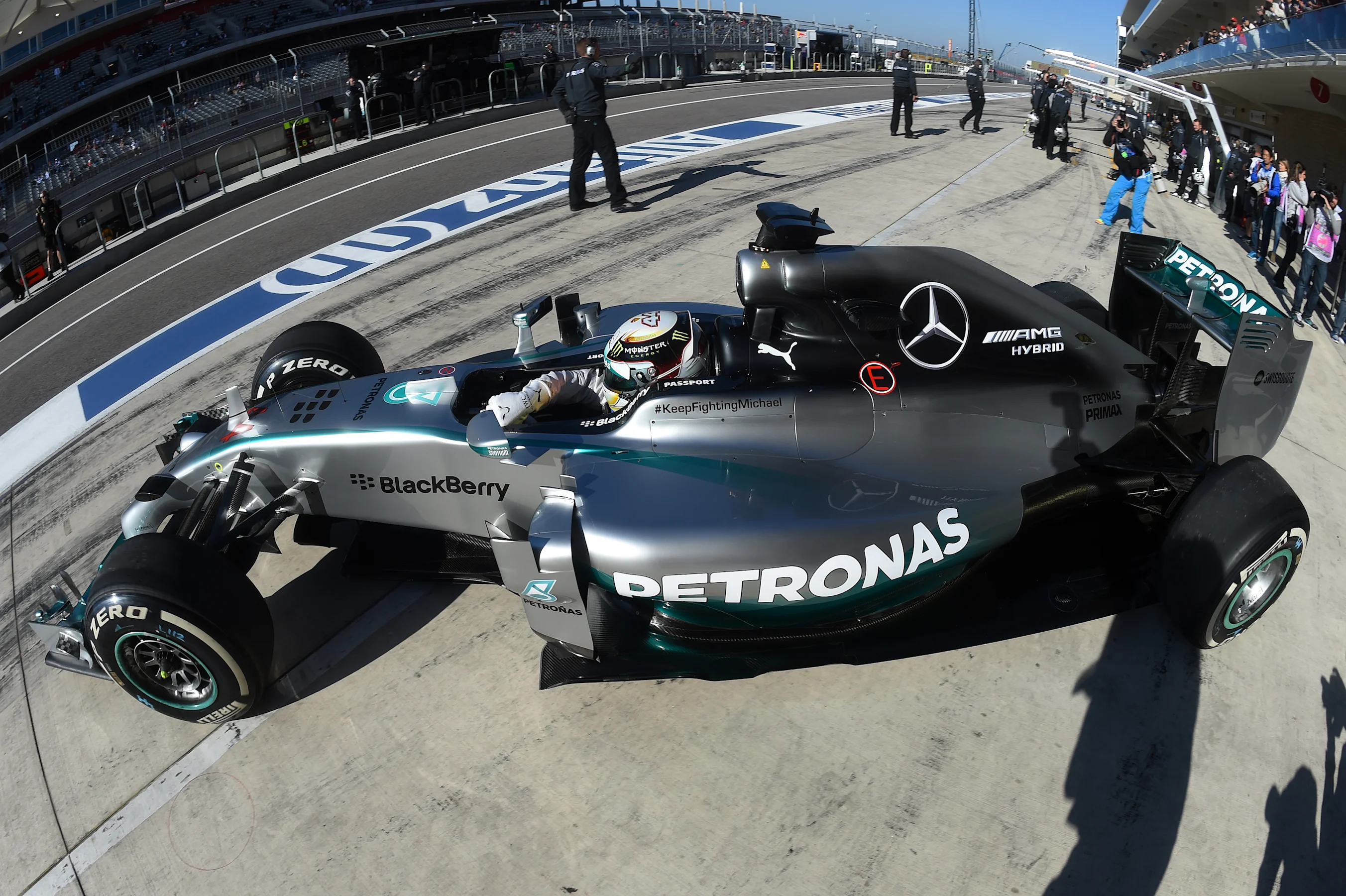 Lewis Hamilton (GBR) Mercedes AMG F1 W05.Formula One World Championship, Rd17, United States Grand