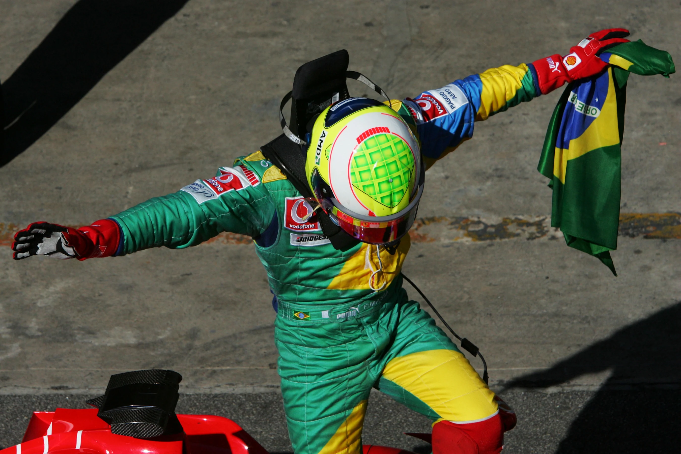Race winner Felipe Massa (BRA) Ferrari celebrates in parc ferme. Formula One World Championship, Rd