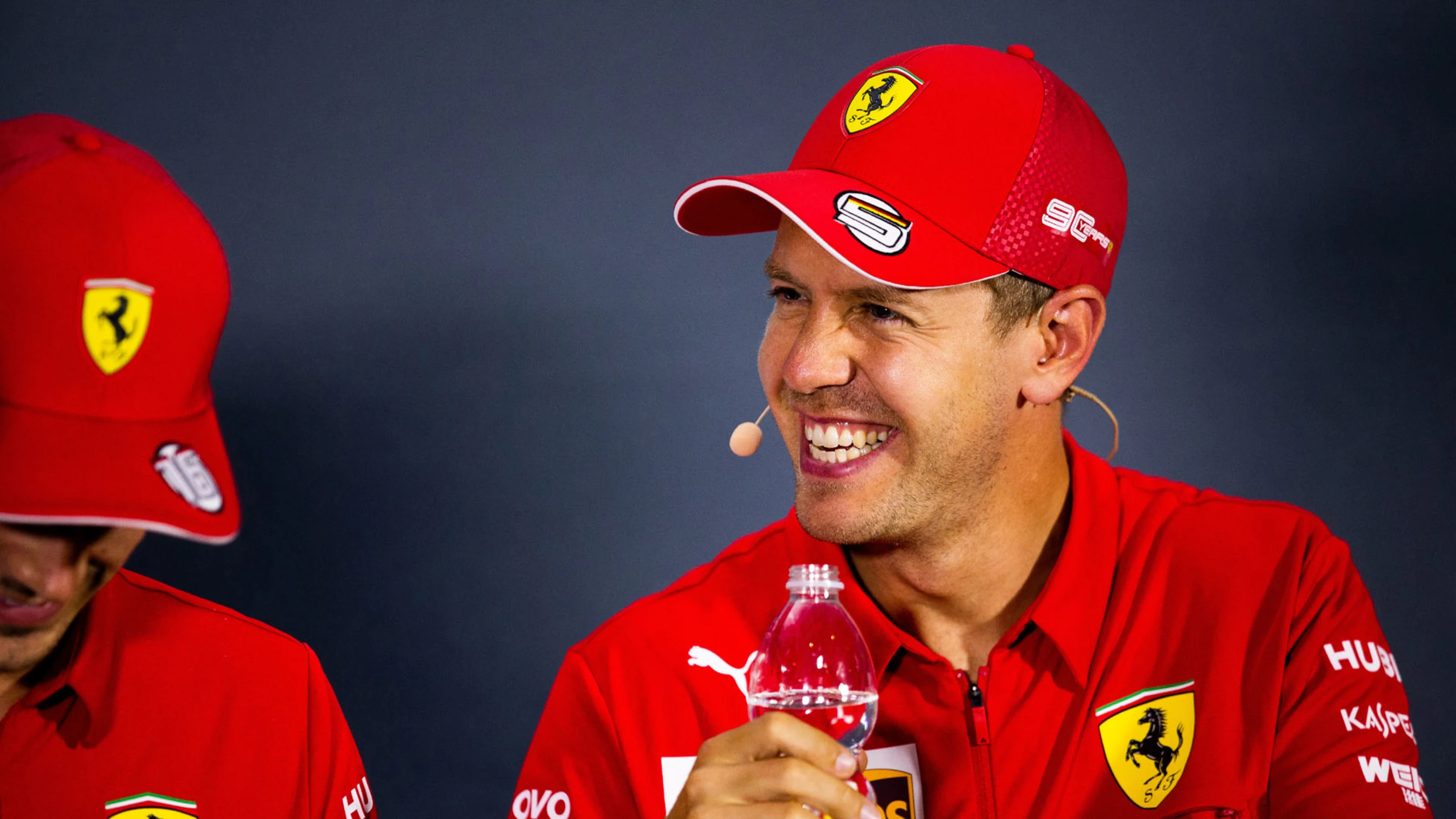 Sebastian Vettel (GER) Ferrari in the FIA Press Conference.
05.09.2019. Formula 1 World