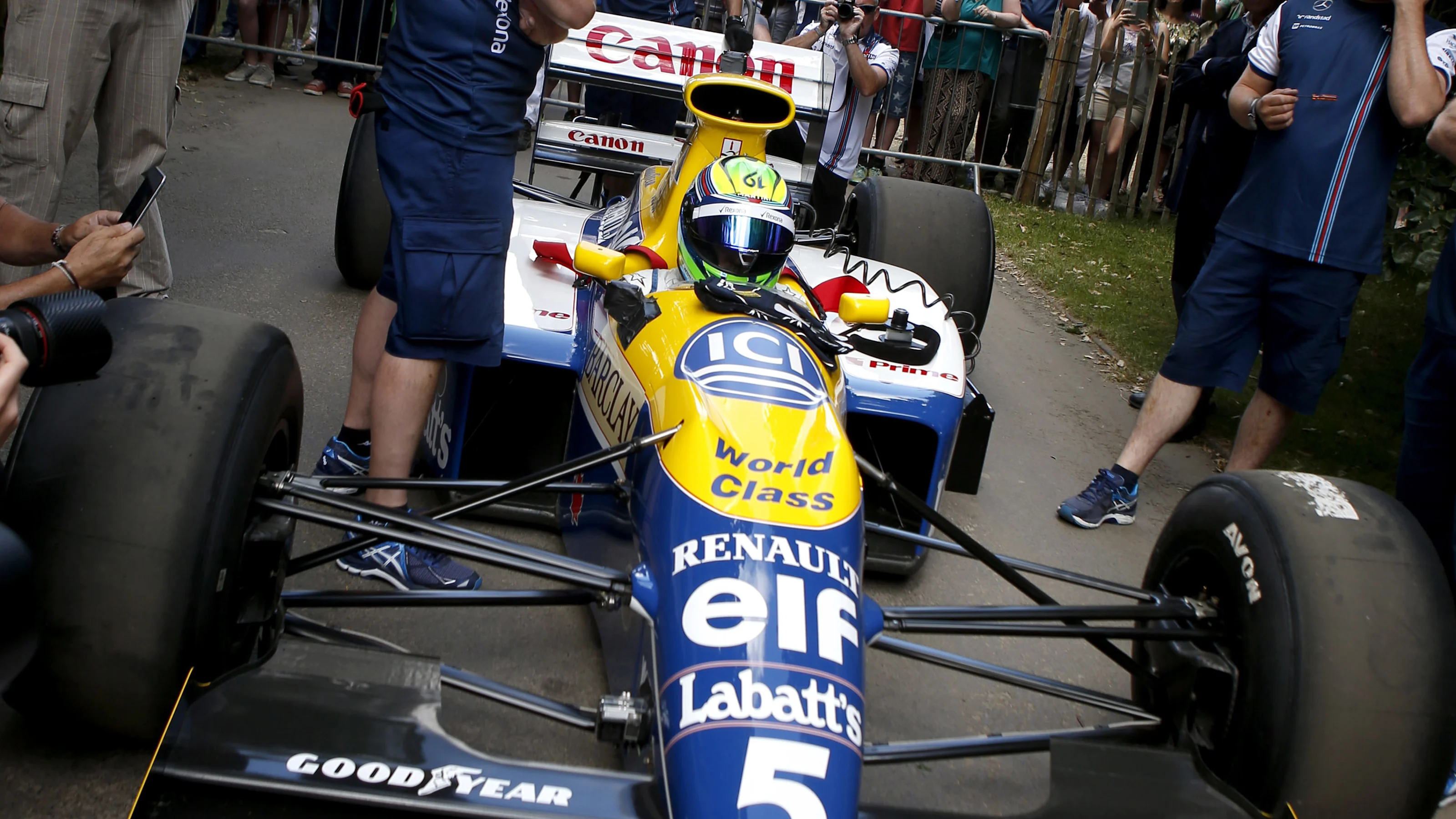 Felipe Massa (BRA) Williams FW13B at Goodwood Festival of Speed, Goodwood, England, 25-28 June 2015.