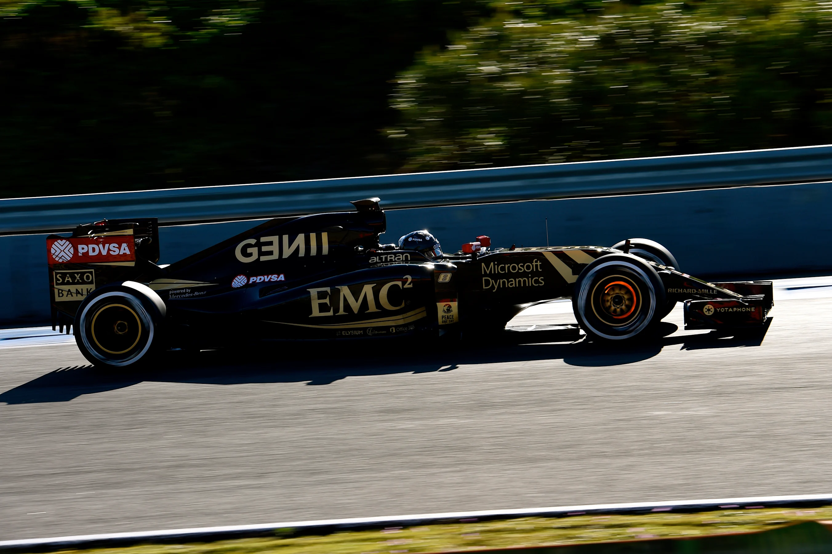 www.sutton-images.com Romain Grosjean (FRA) Lotus E23 Hybrid at Formula One Testing, Day Four,