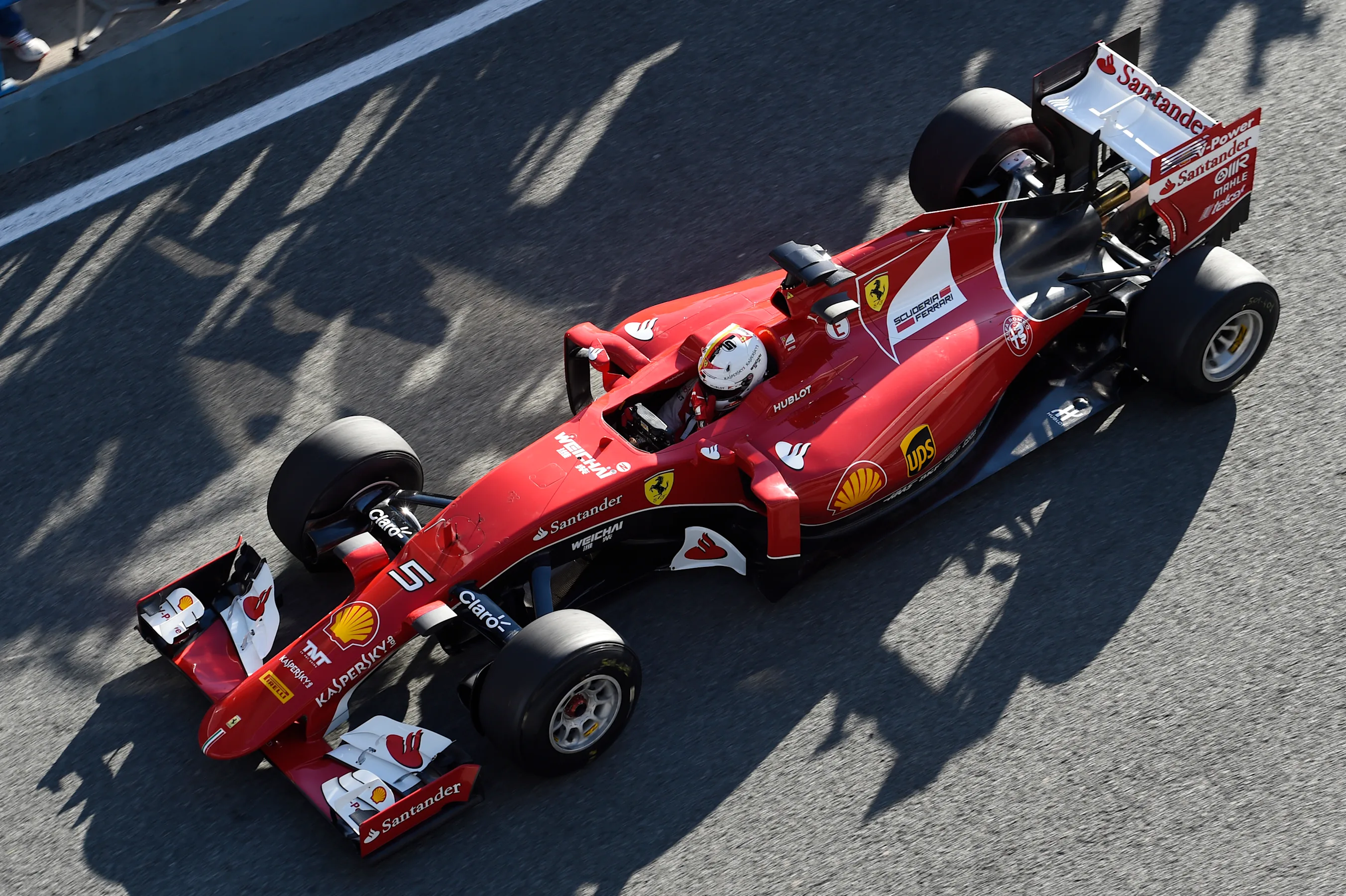 Sebastian Vettel (GER) Ferrari SF15-T  at Formula One Testing, Day One, Jerez, Spain, 1 February